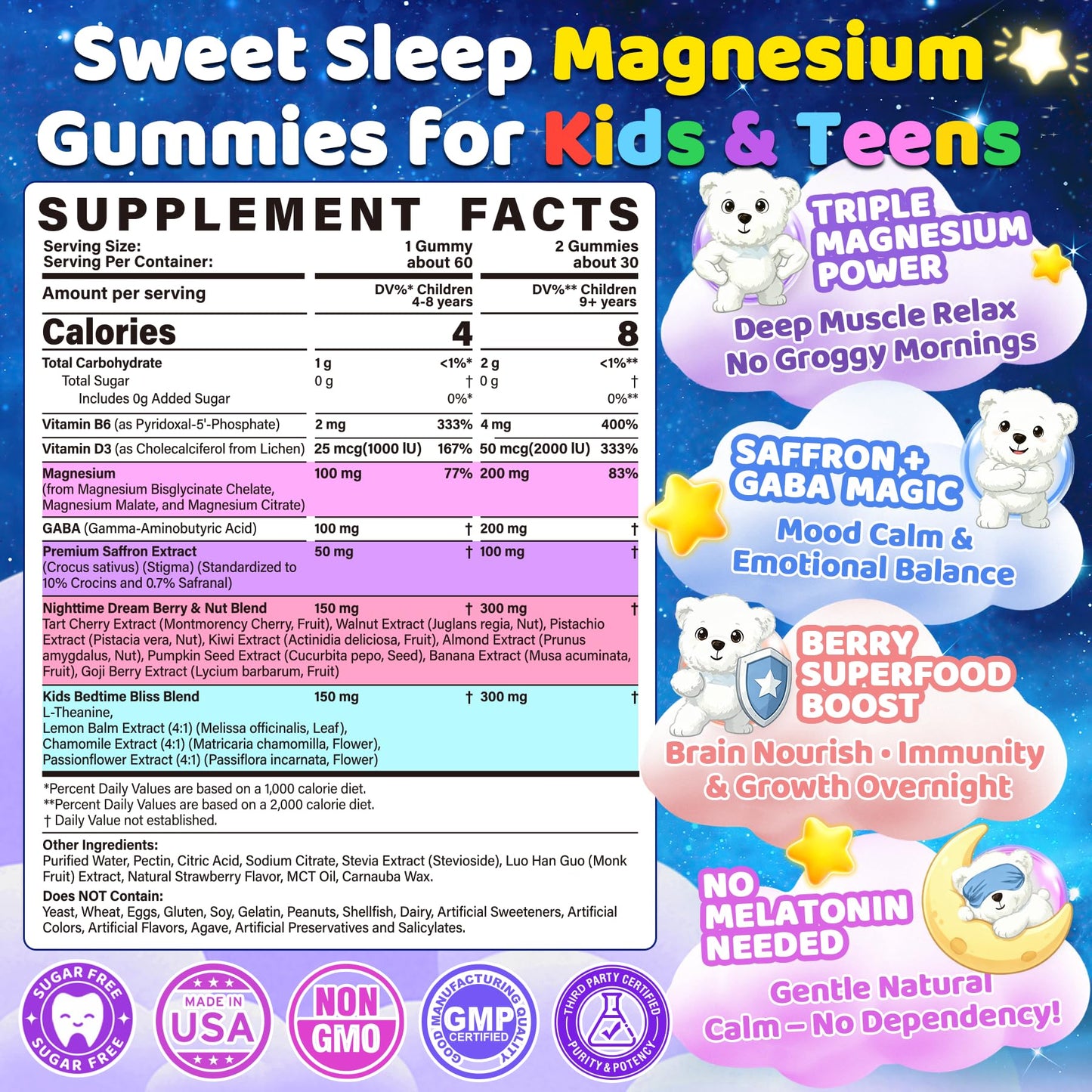 Nextdia Kids Sleep Gummies Gummy, 120 Count