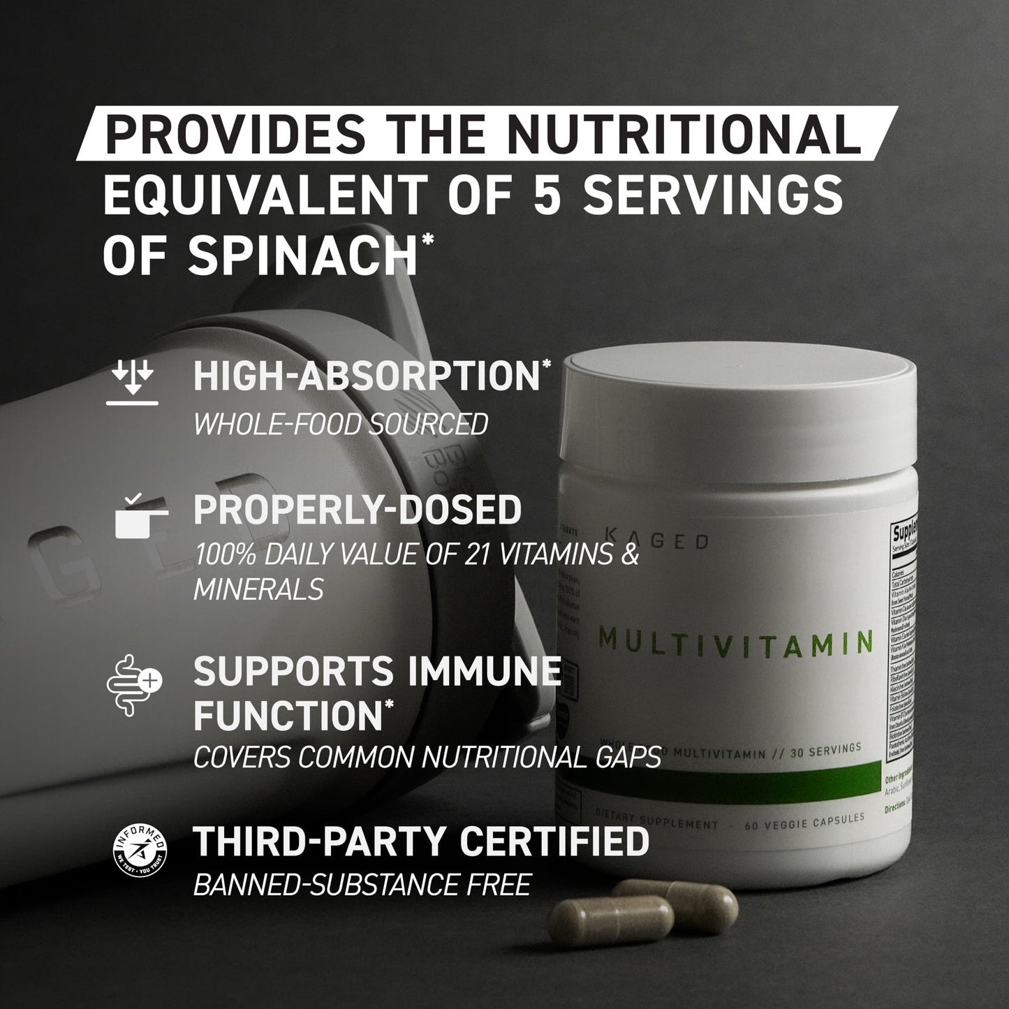 Kaged Multivitamin 60 Capsules