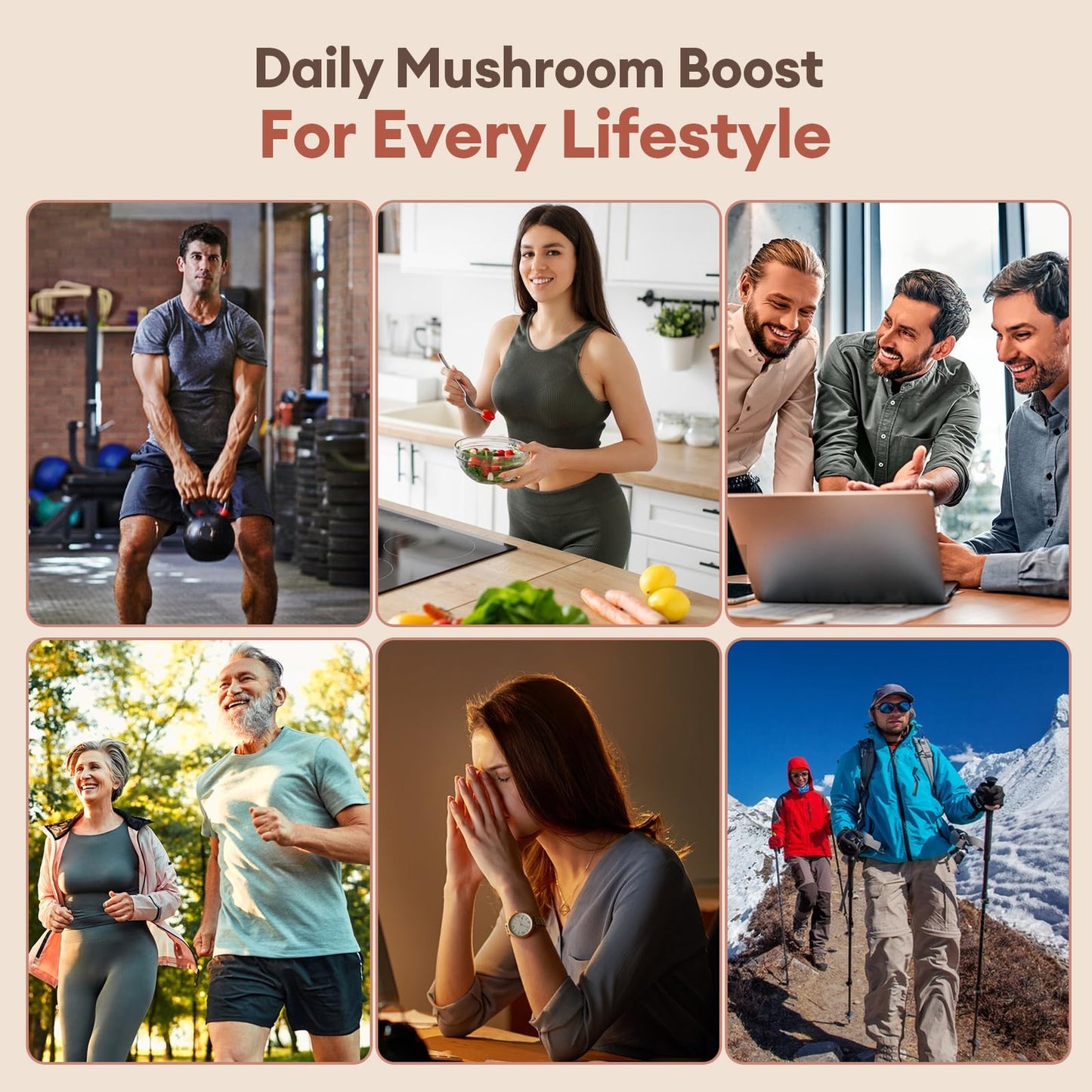 REVERB Mushroom Gummies 16-In-1 Mushroom Blend With Ashwagandha for Brain Health, Memory & Focus, Energy, 75 Gummies