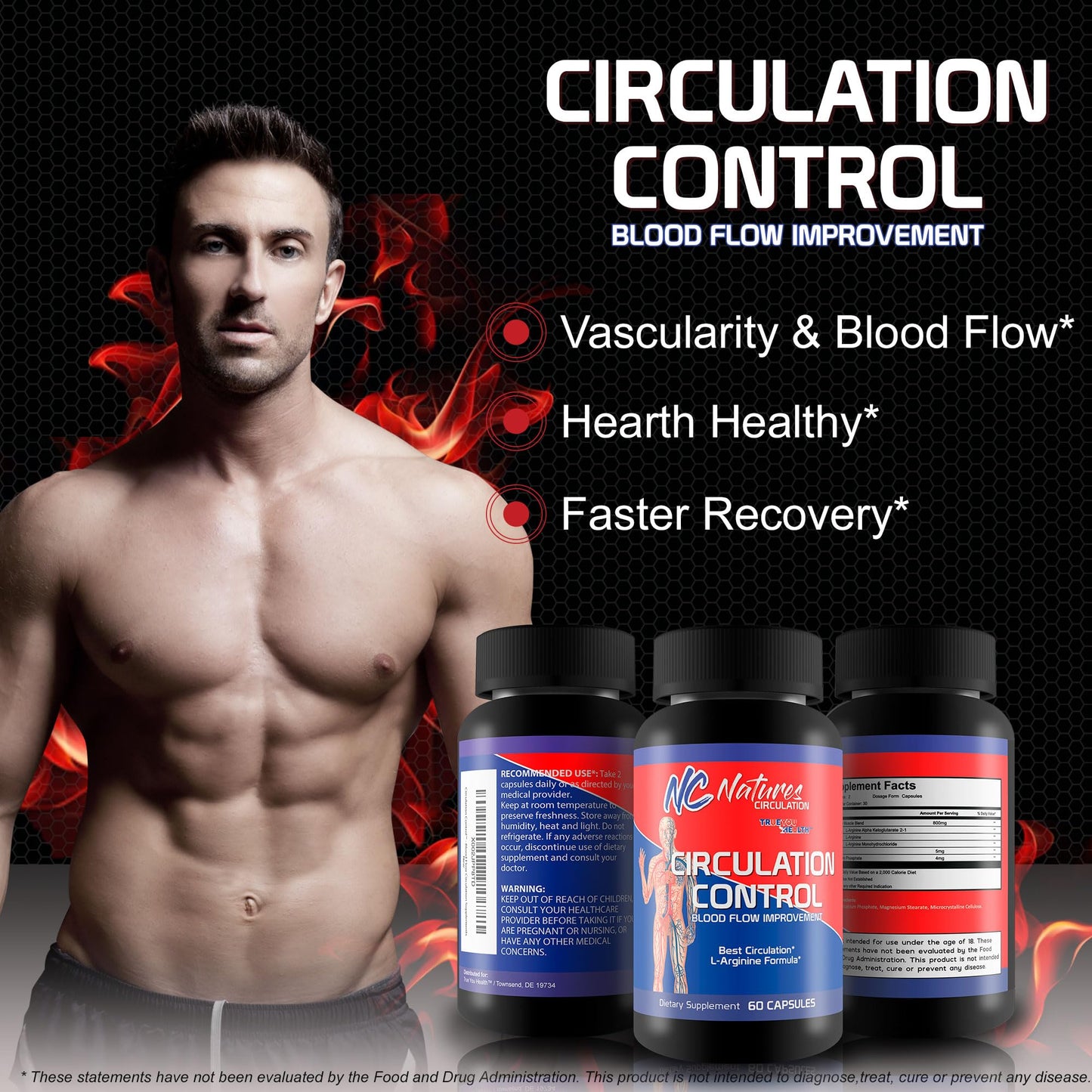 True You Health Circulation Control L-Arginine Formula Caplet 1 Count