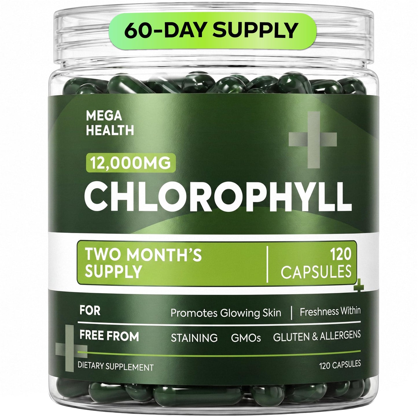 MEGA HEALTH Chlorophyll Capsules 120 Count