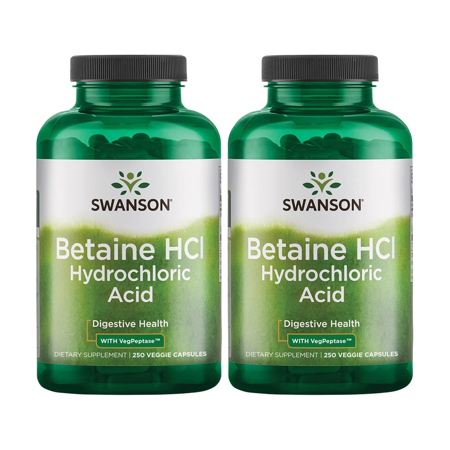 Swanson Hydrochloric Acid with Pepsin 500 Capsules