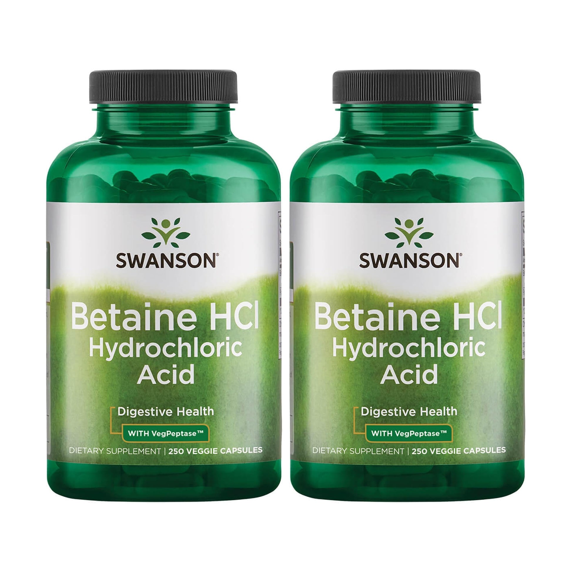 Swanson Hydrochloric Acid with Pepsin 500 Capsules