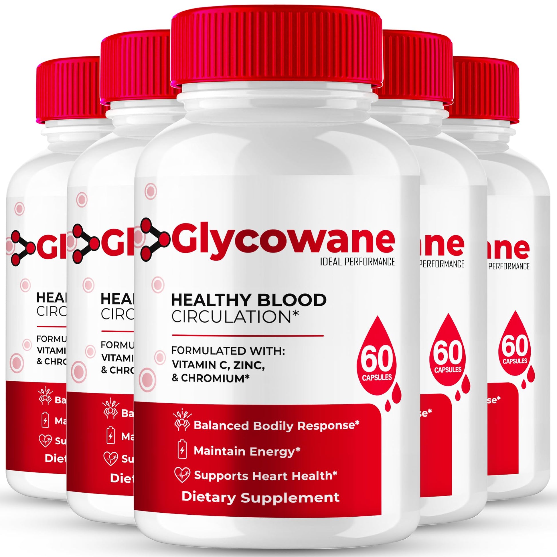 IDEAL PERFORMANCE Glycowane Advanced Blood Formula Capsules, 300 Capsules
