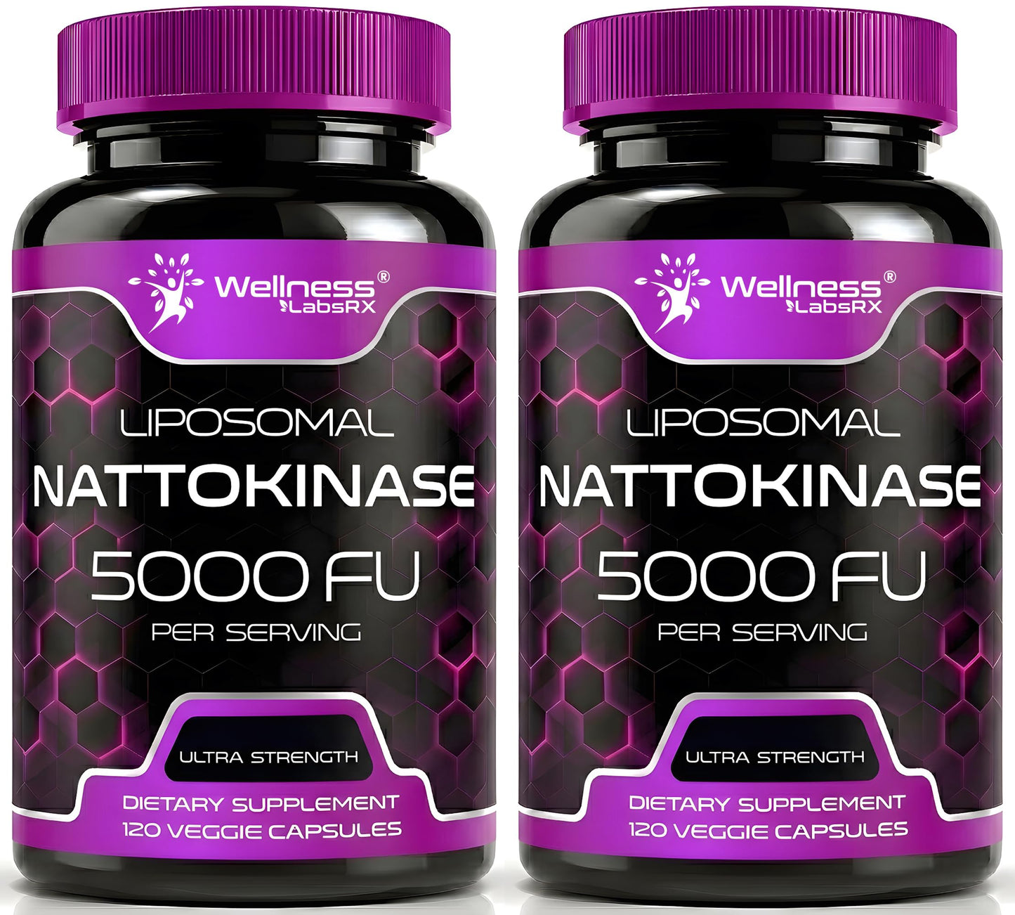 WELLNESS LABSRX Nattokinase Supplement Capsules 5000 FU, 240 Capsules