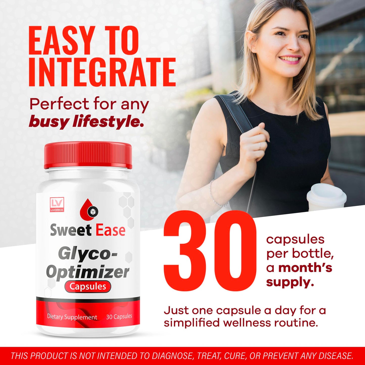 LIVORKA Sweet Ease Glyco Optimizer, 150 Capsules