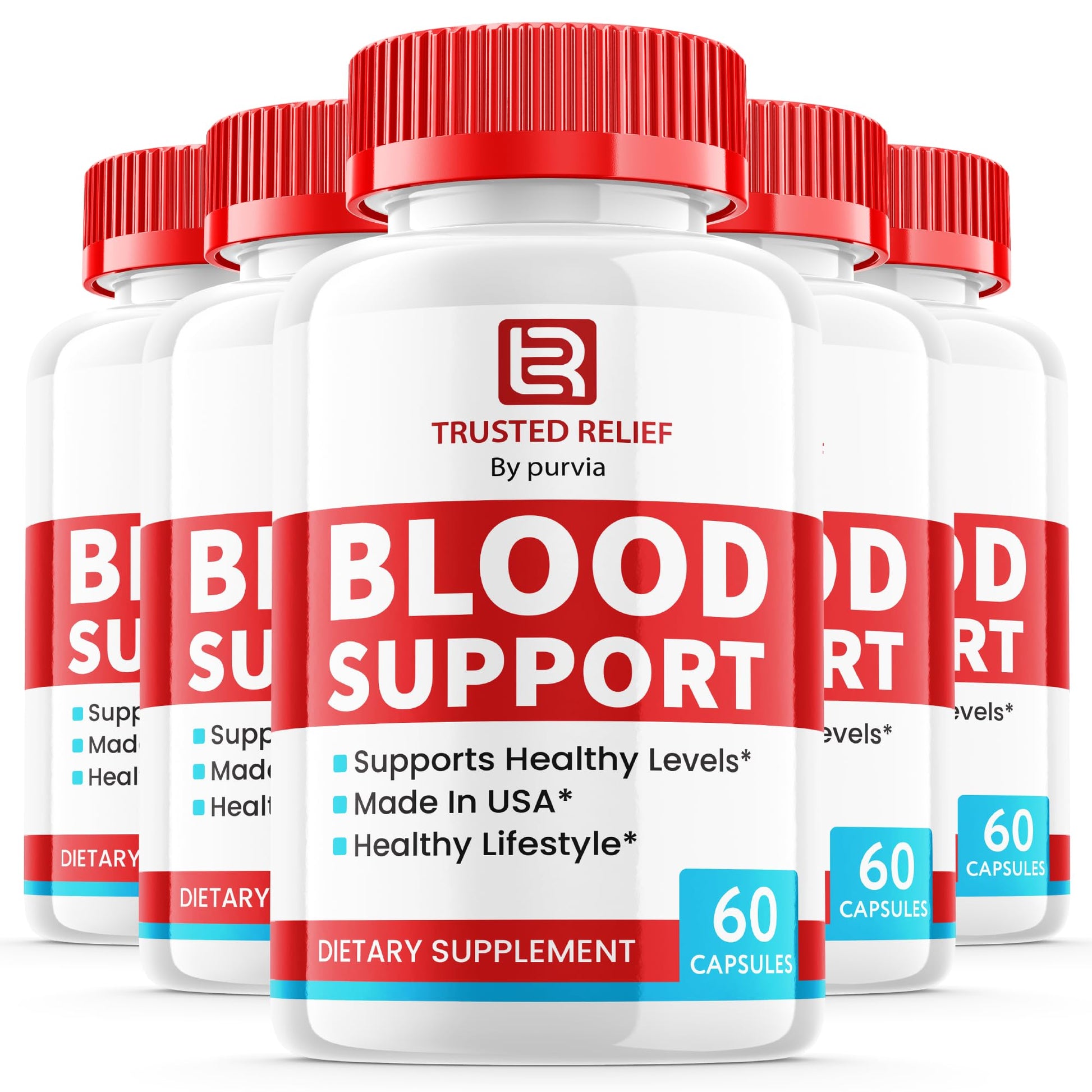 Purvia Trusted Relief Blood Support Capsules, 300 Capsules