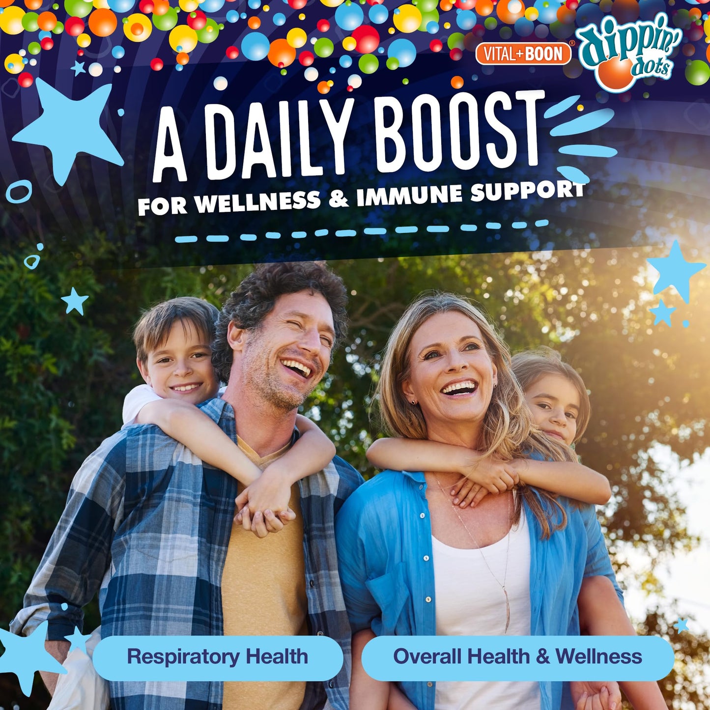 Vital+Boon Dippin' Dots Elderberry Gummies with Vitamin C and Zinc, 60 Count