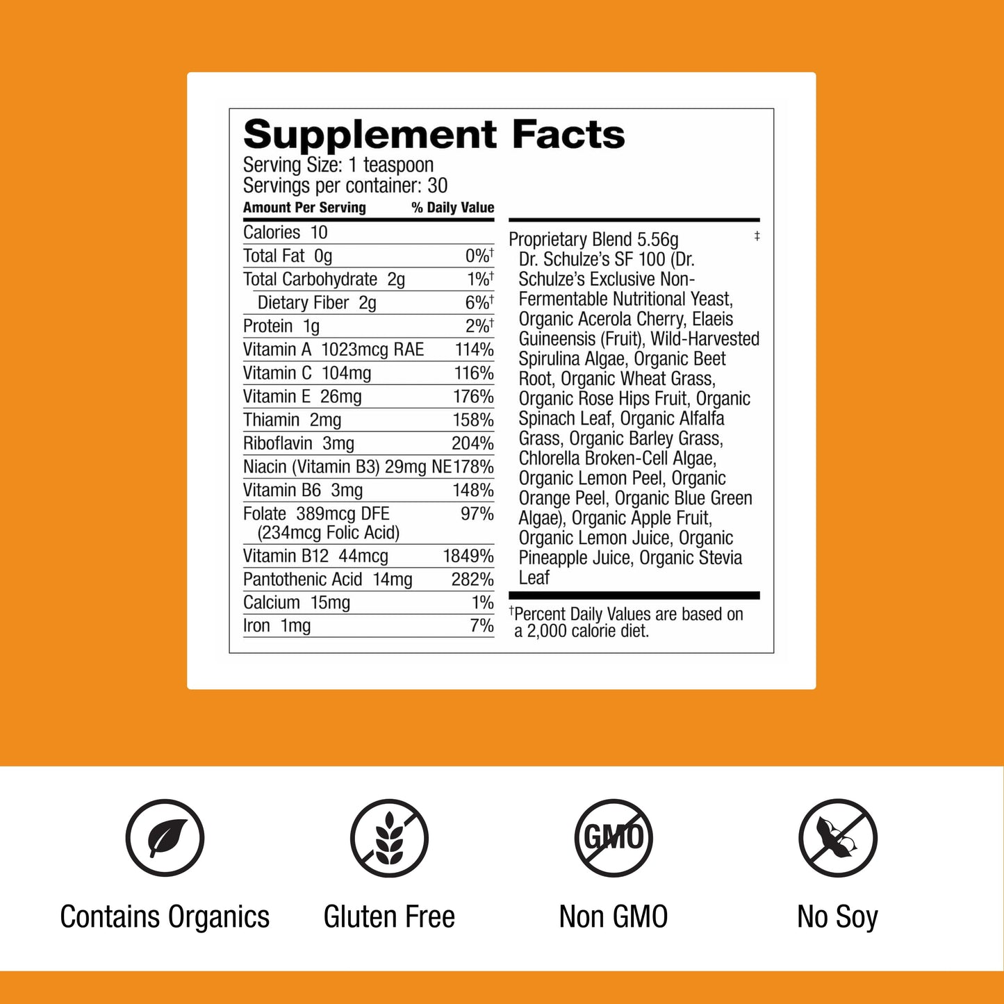 Dr. Schulze's Superfood 100 Capsule 1 Count