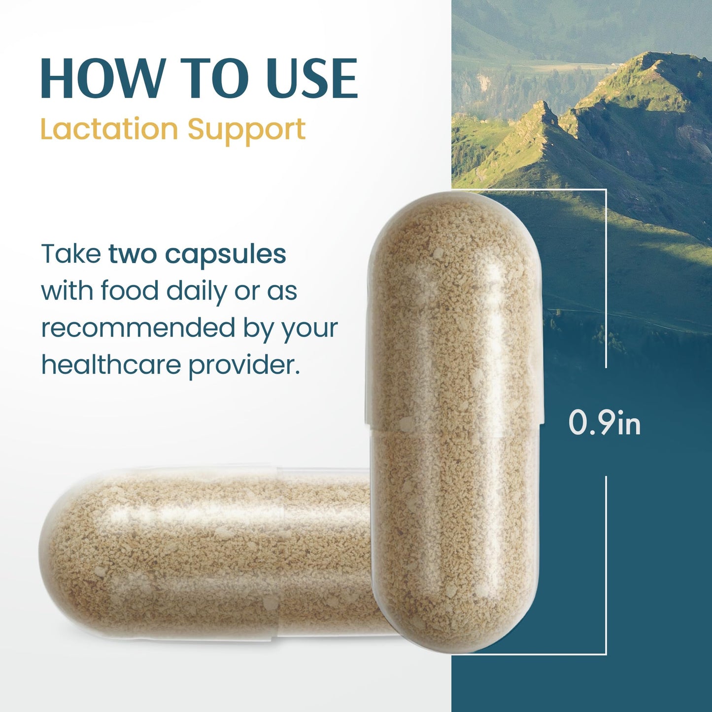 Vykee Nutrition Lactation Support 1300mg Herbal Milk Production Supplement Capsule 180 Count