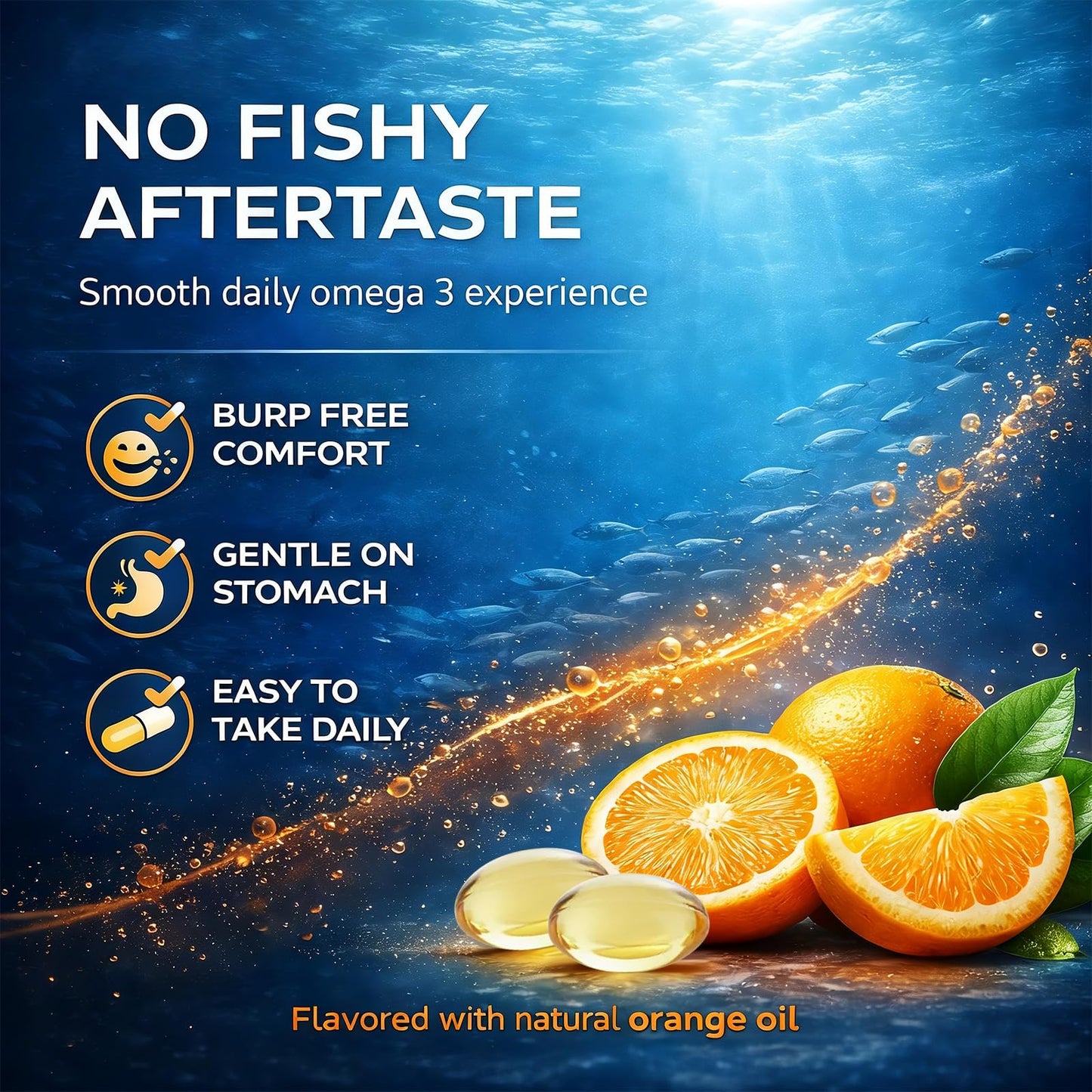 Flyleaf Omega 3 Fish Oil Supplement Softgel 60 Count