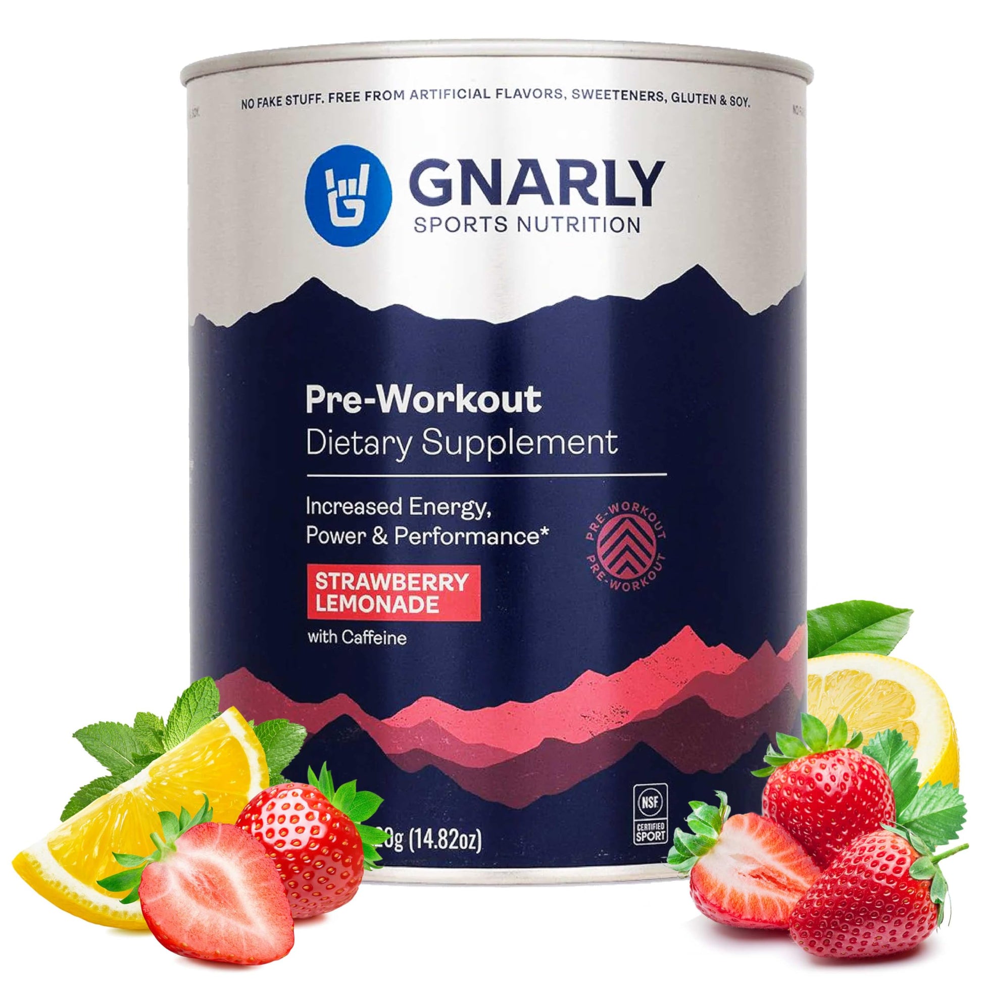 Gnarly Nutrition Natural Pre-Workout Powder, 14.82 oz