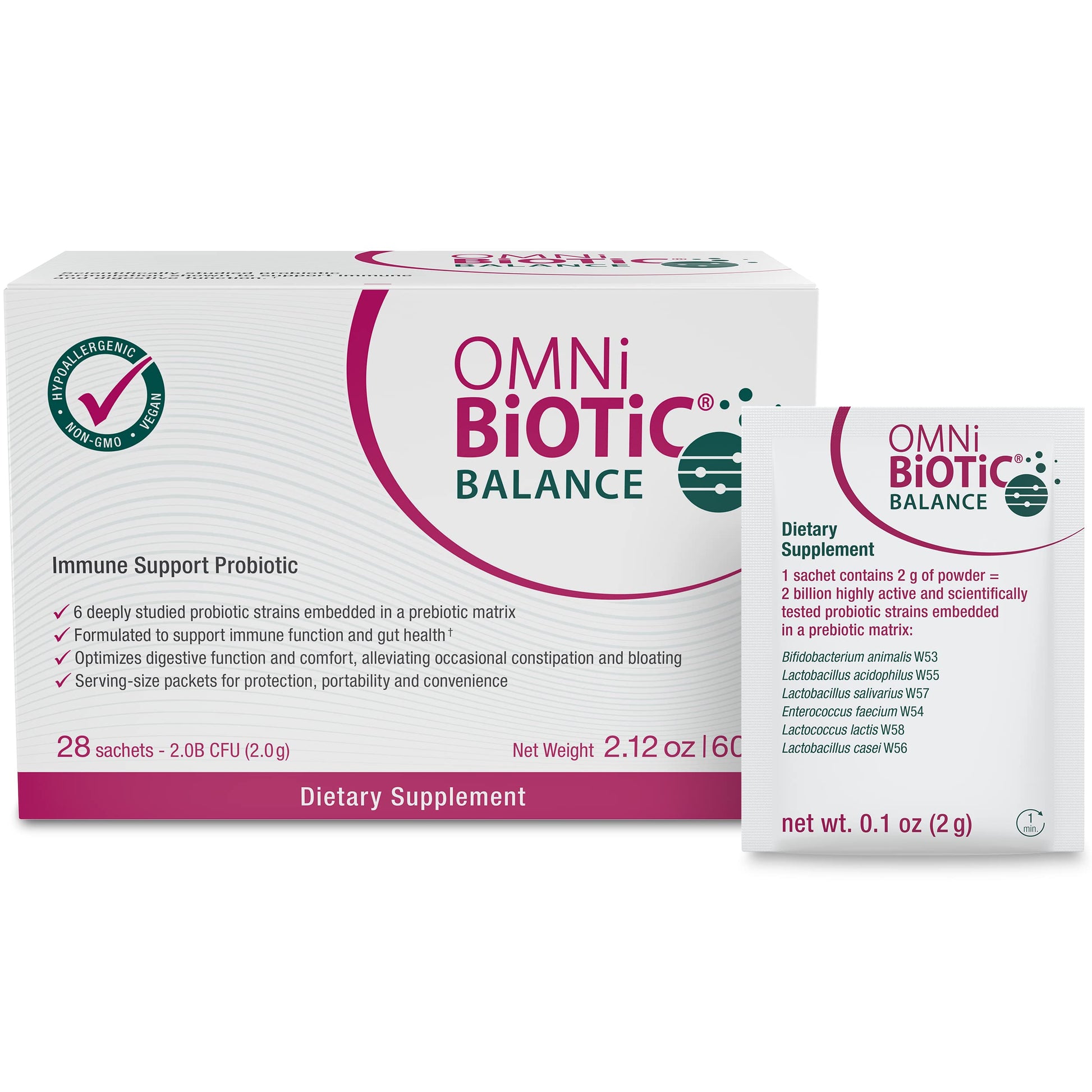 OMNi BiOTiC Balance Probiotic Immune Support Powder 2.2 Ounce