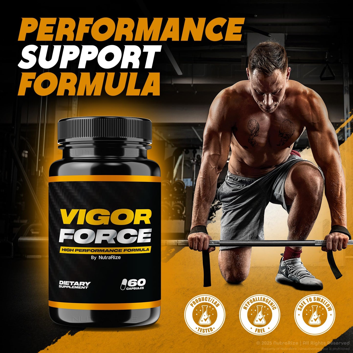 NutraRize Vigor Force for Men Capsules 180 Count
