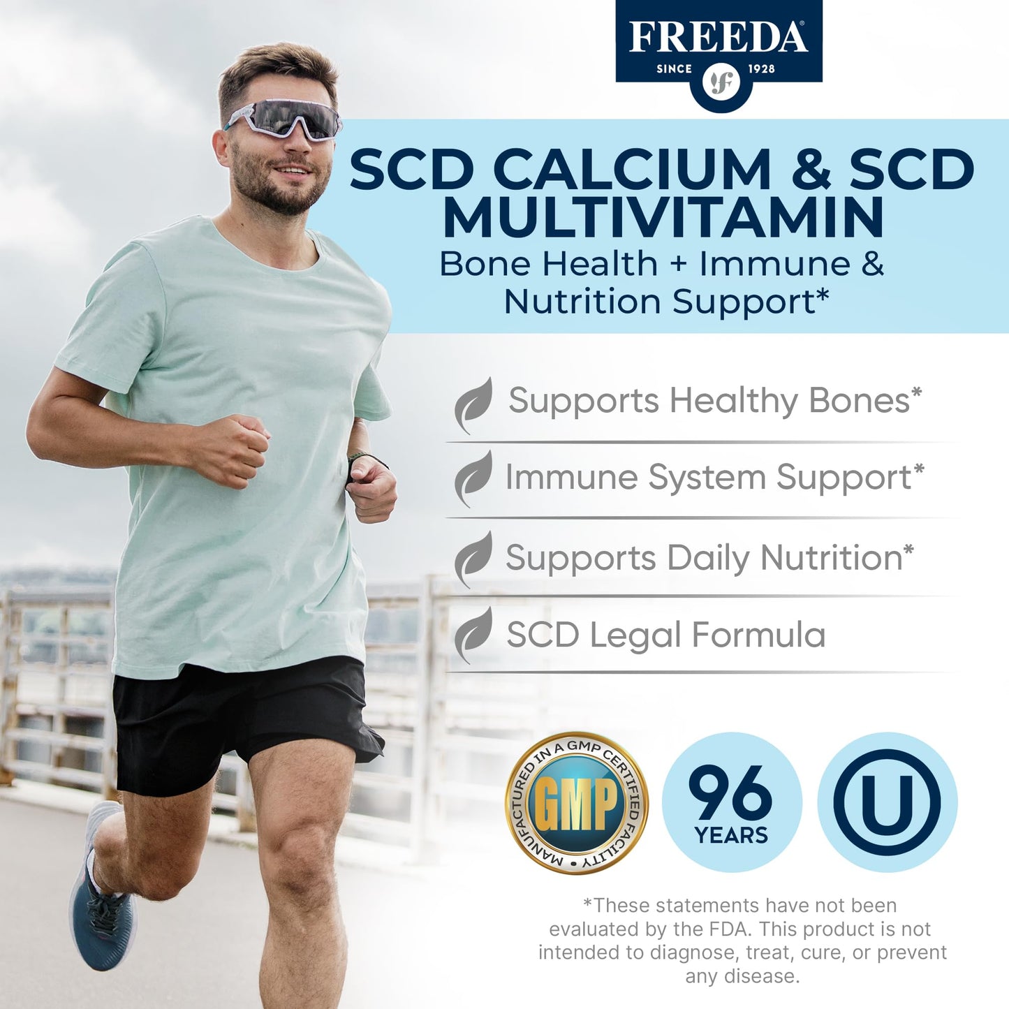 FREEDA SCD Bundle SCD Multivitamin + SCD Calcium Complex Capsule 2-Pack