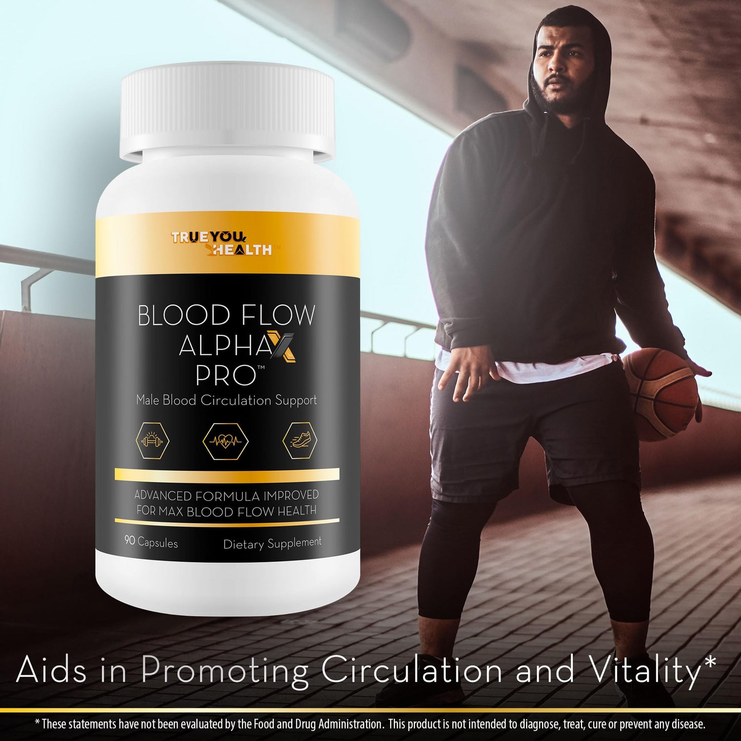 True You Health Blood Flow Alpha X Pro Capsules, 90 Count