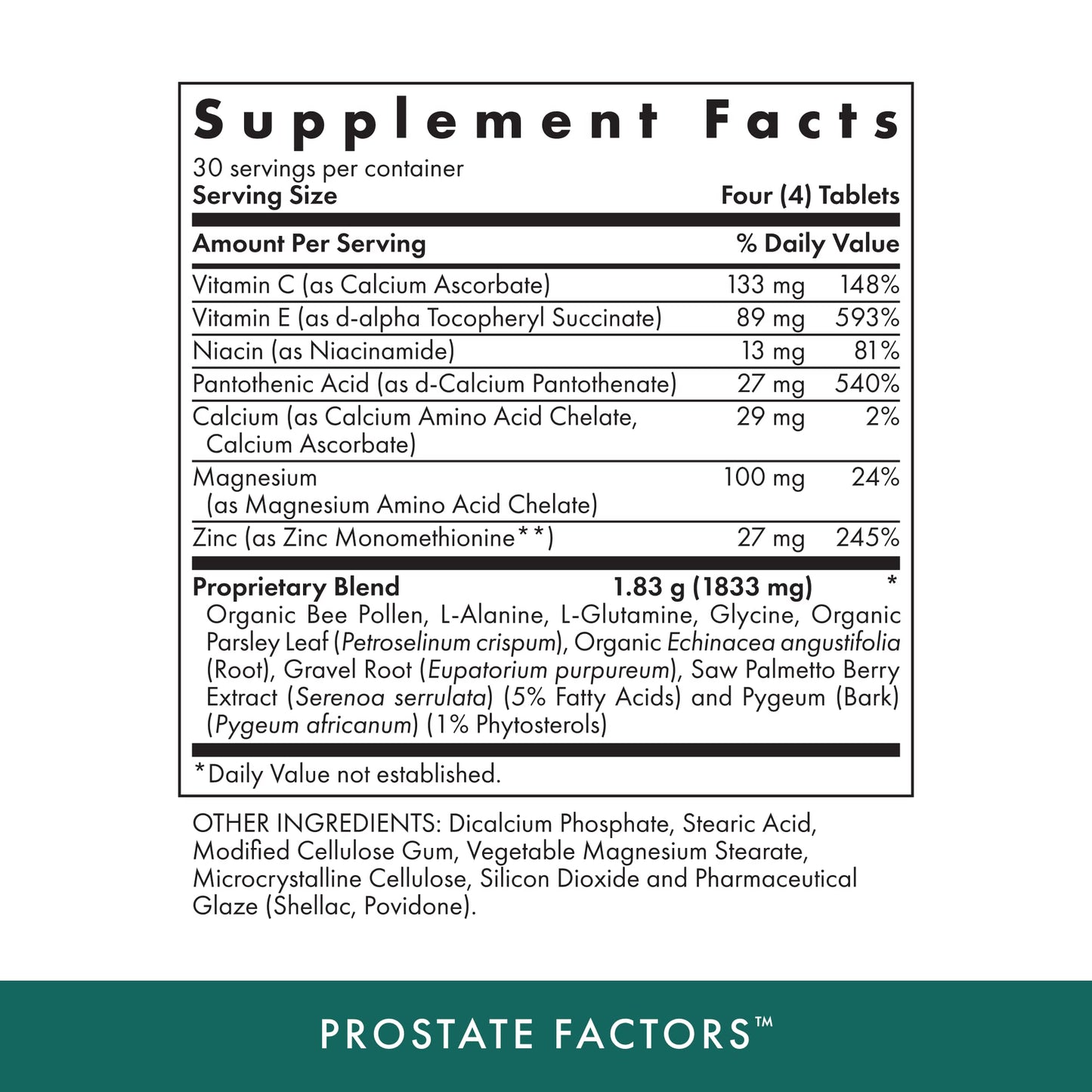 MICHAEL'S Prostate Factors Tablet 120 Count