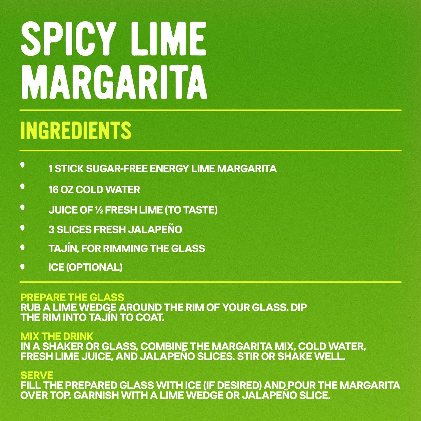 Liquid I.V. Sugar Free + Energy Electrolytes Margarita Mocktail Powder, 14 Count