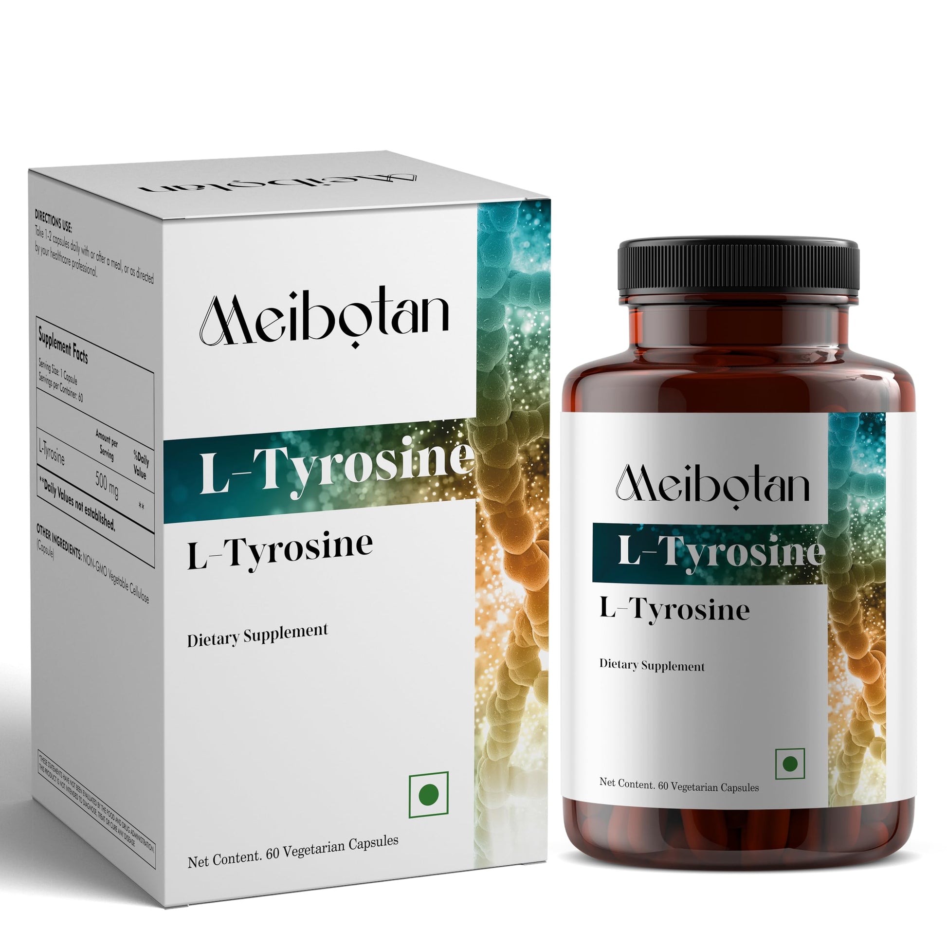 MEIBOTAN L-Tyrosine 500MG 60 Vegan Capsules