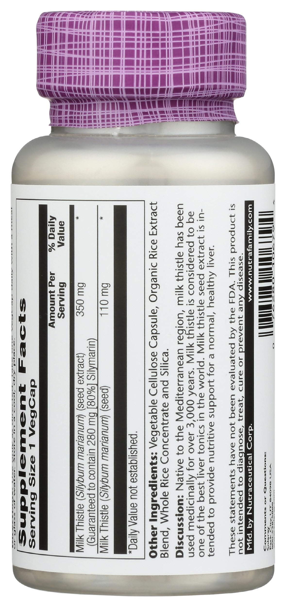 Solaray Milk Thistle VegCaps 60