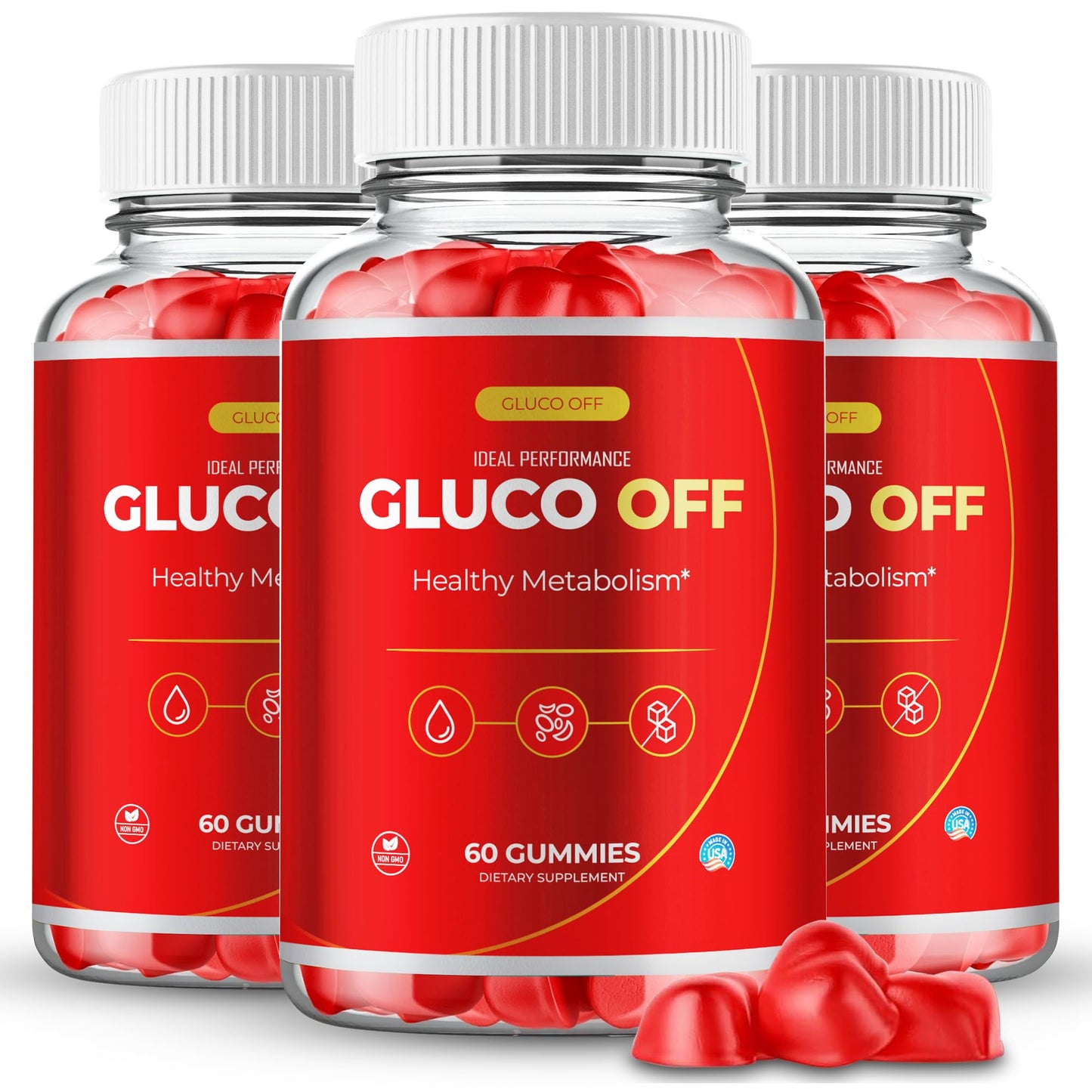 IDEAL PERFORMANCE Gluco Off Gummy 180