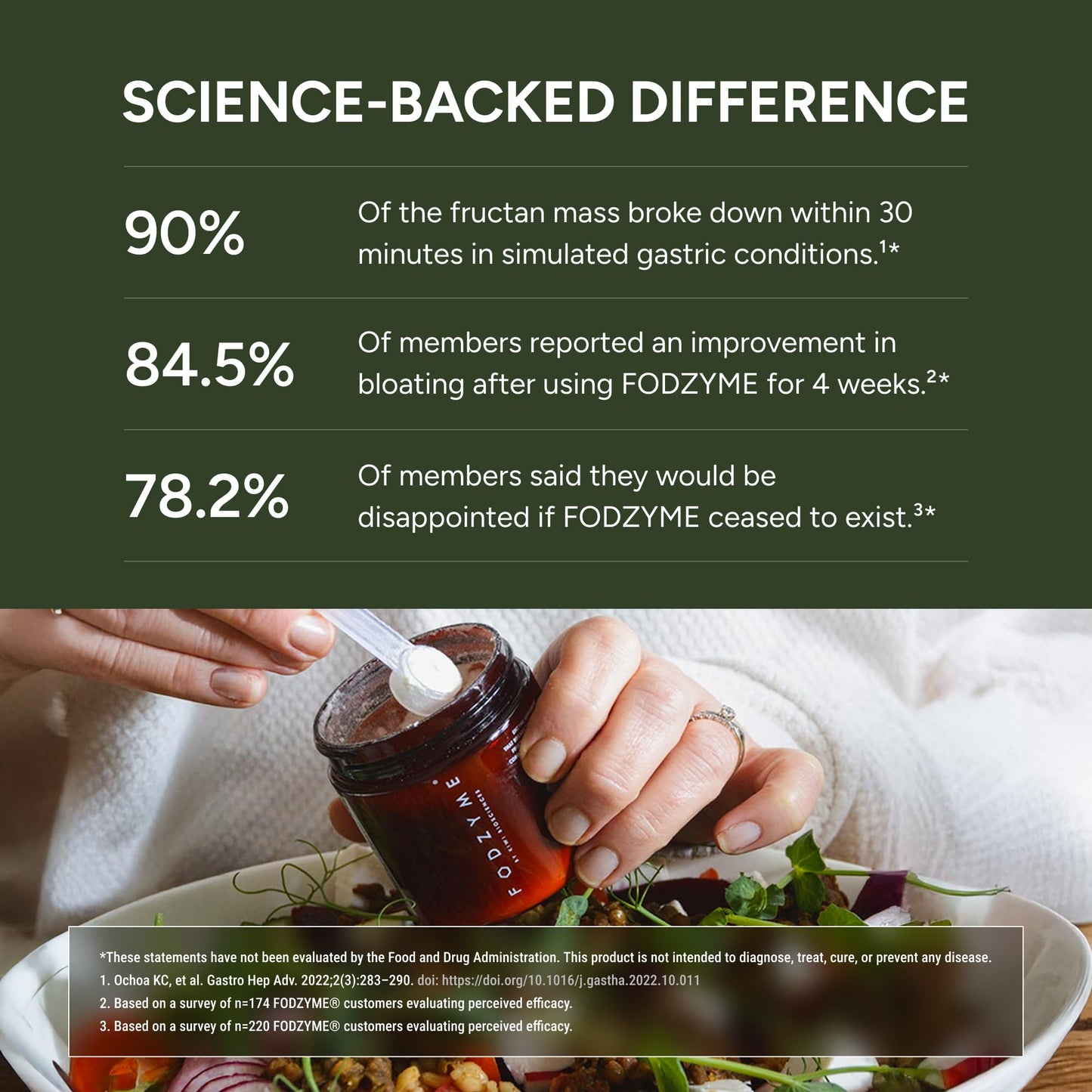 FODZYME Home Kit Digestive Enzymes Powder 1.59 oz