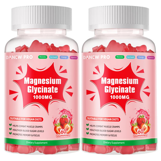 DANEW Pro Magnesium Glycinate Gummies Strawberry 120 Gummies