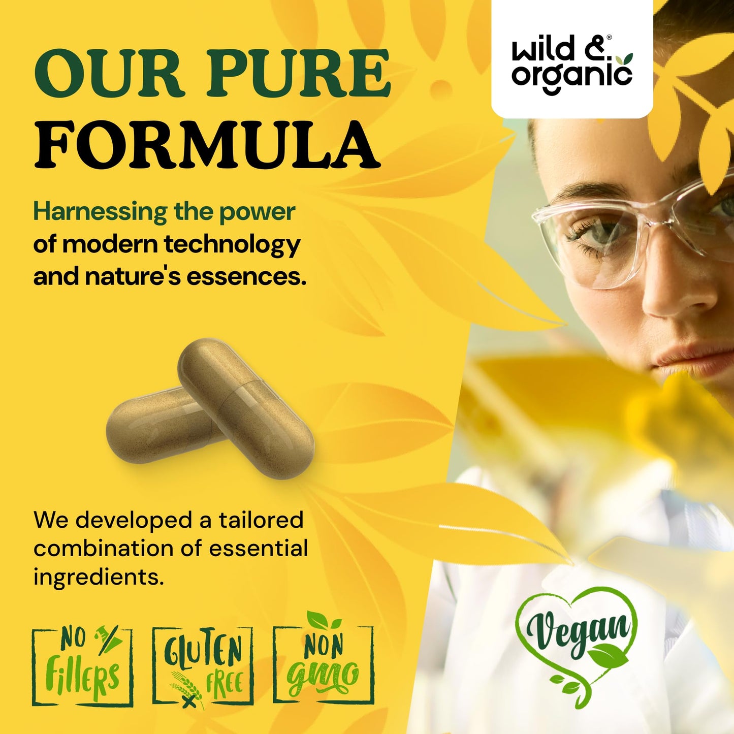 Wild & Organic Uric Acid Formula Capsules - Cleanse Support, 120 Capsules