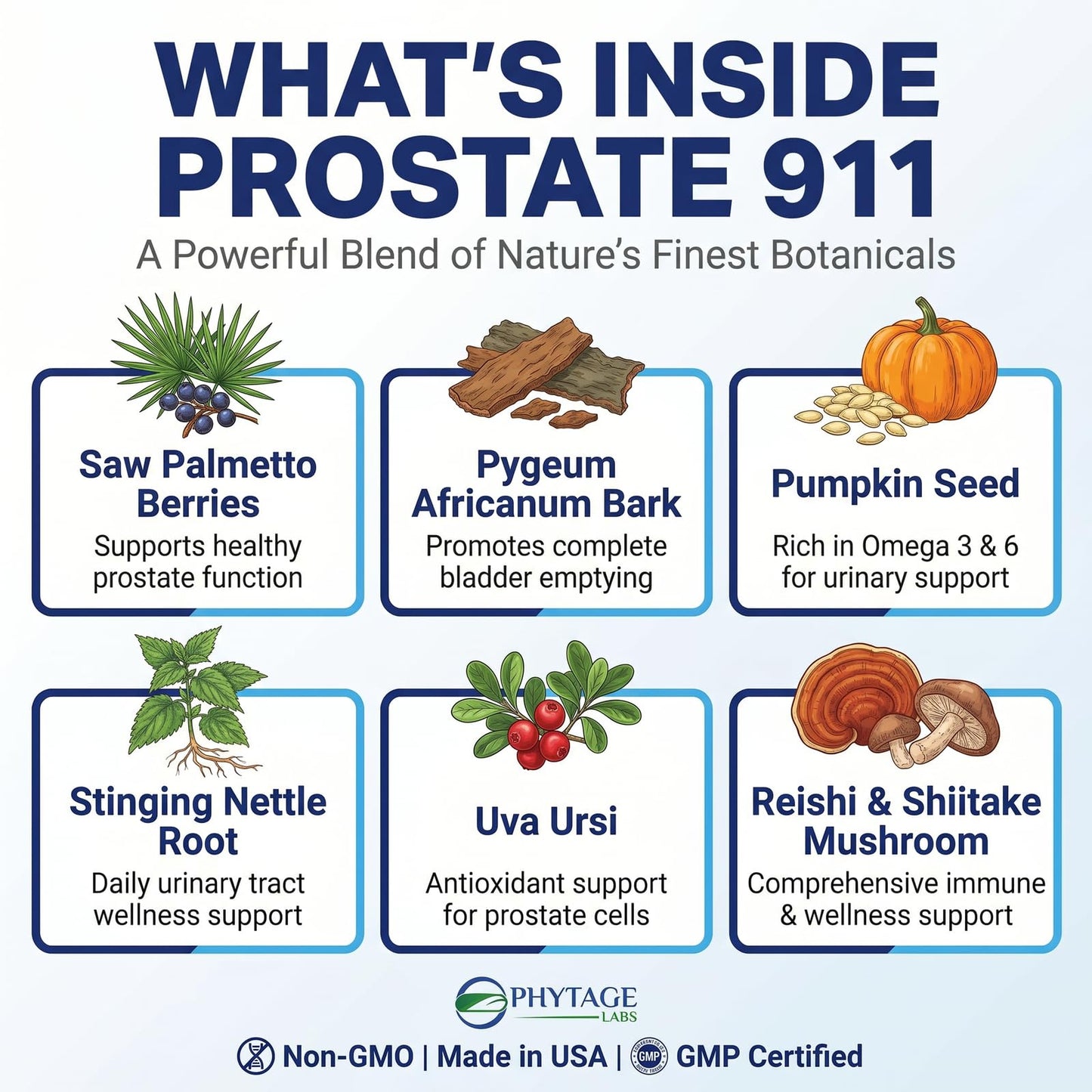 Phytage Labs Prostate 911 Capsules, 60 Count