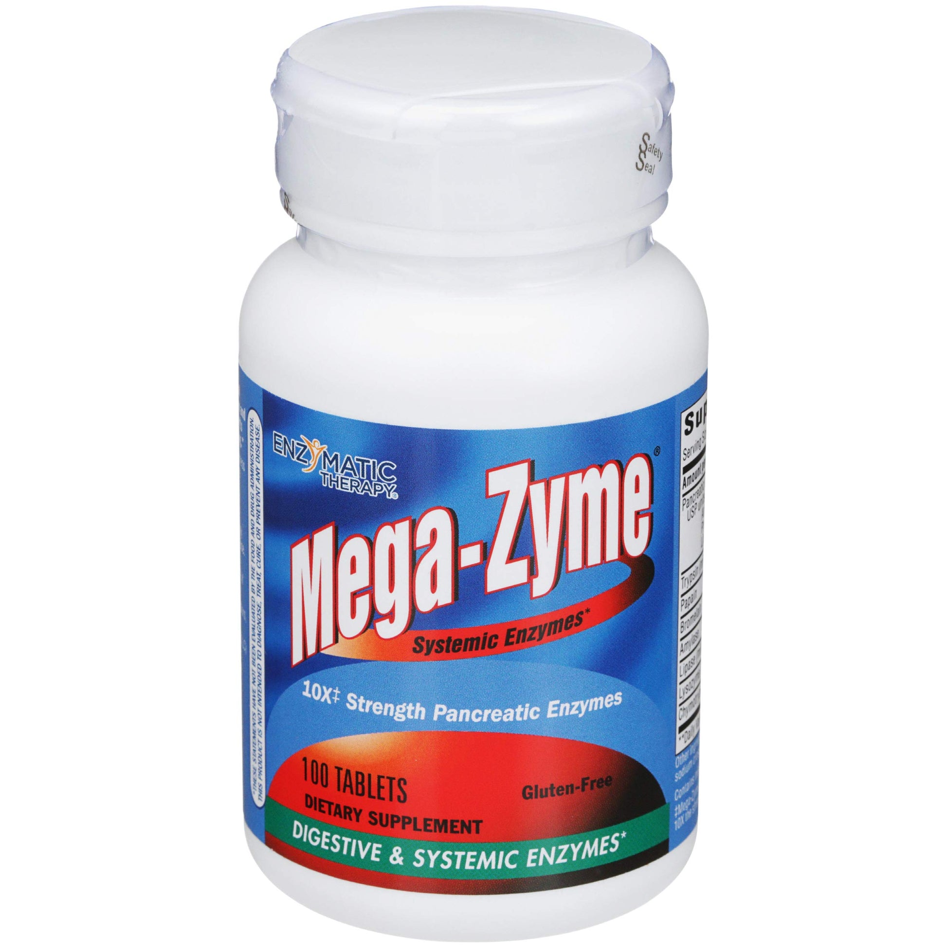 Enzymatic Therapy Mega-Zyme 10X Original Formula Tablet, 100 Count
