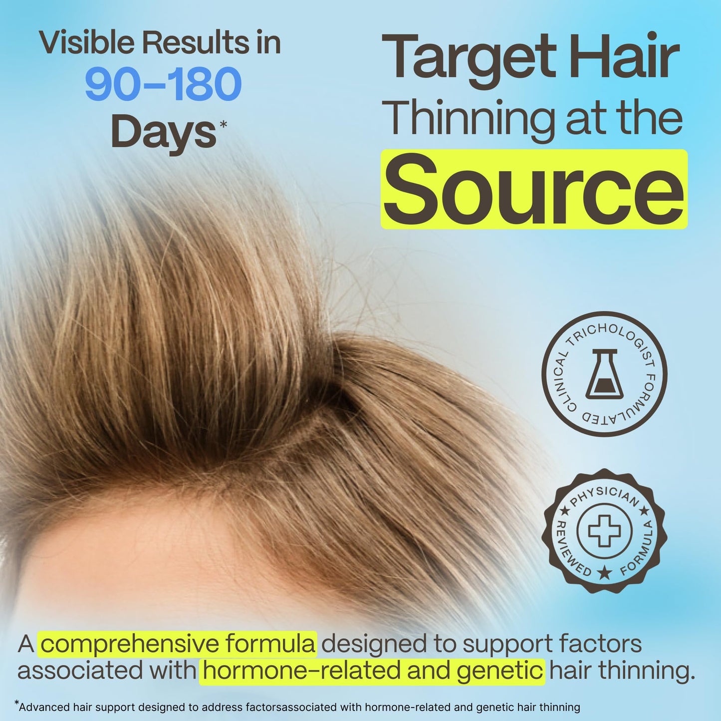 Advanced Trichology DHT Blocker Maximum Strength Hair Growth Supplement with Saw Palmetto & Pumpkin Seed Oil Softgel 30 Count