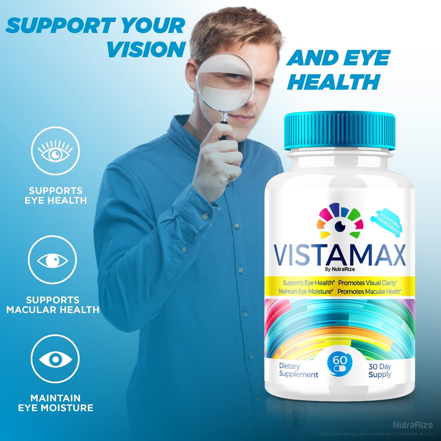 NutraRize Vistamax Capsules, 120 Capsules