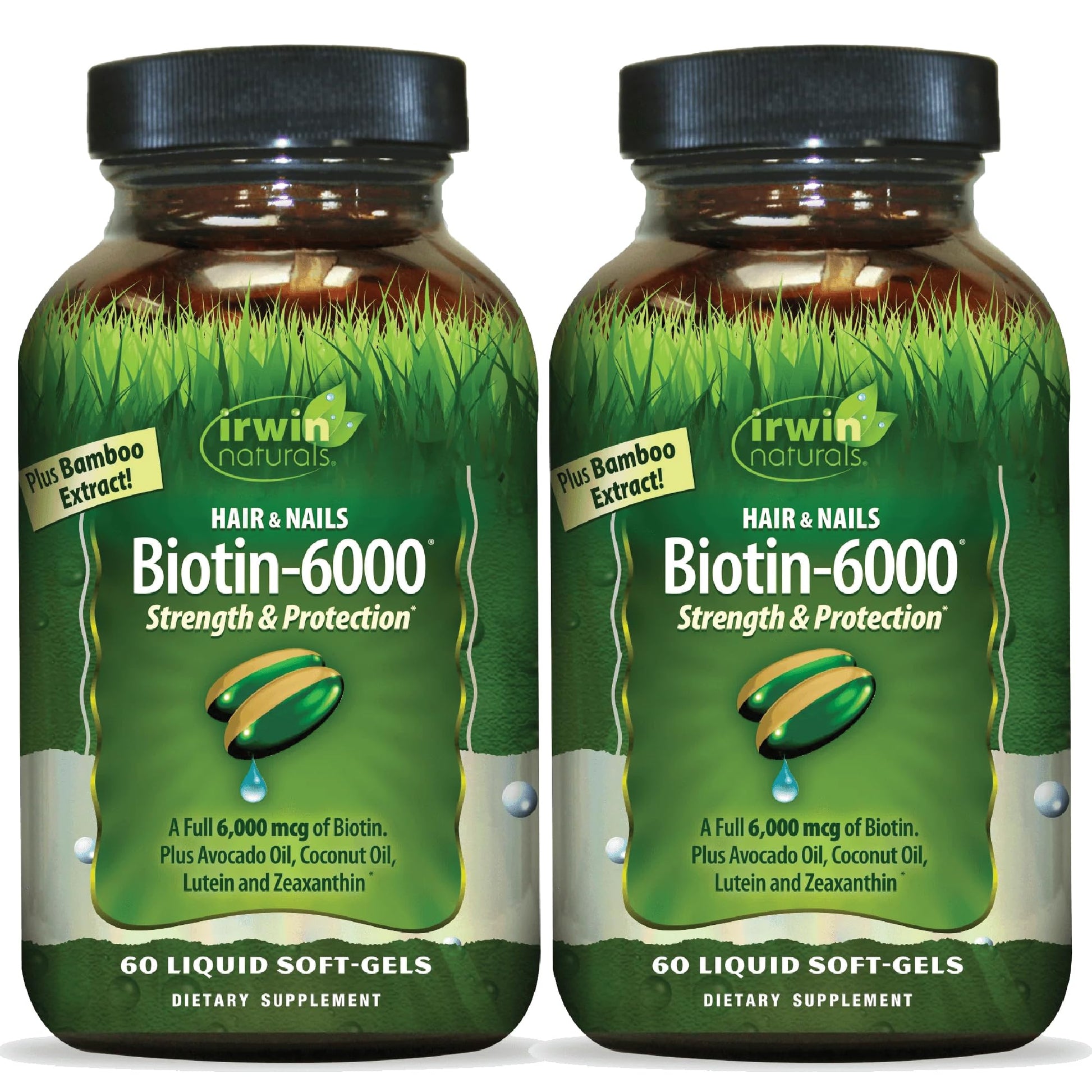 Irwin Naturals Biotin-6000 Hair Skin & Nail Support Formula 120 Softgels