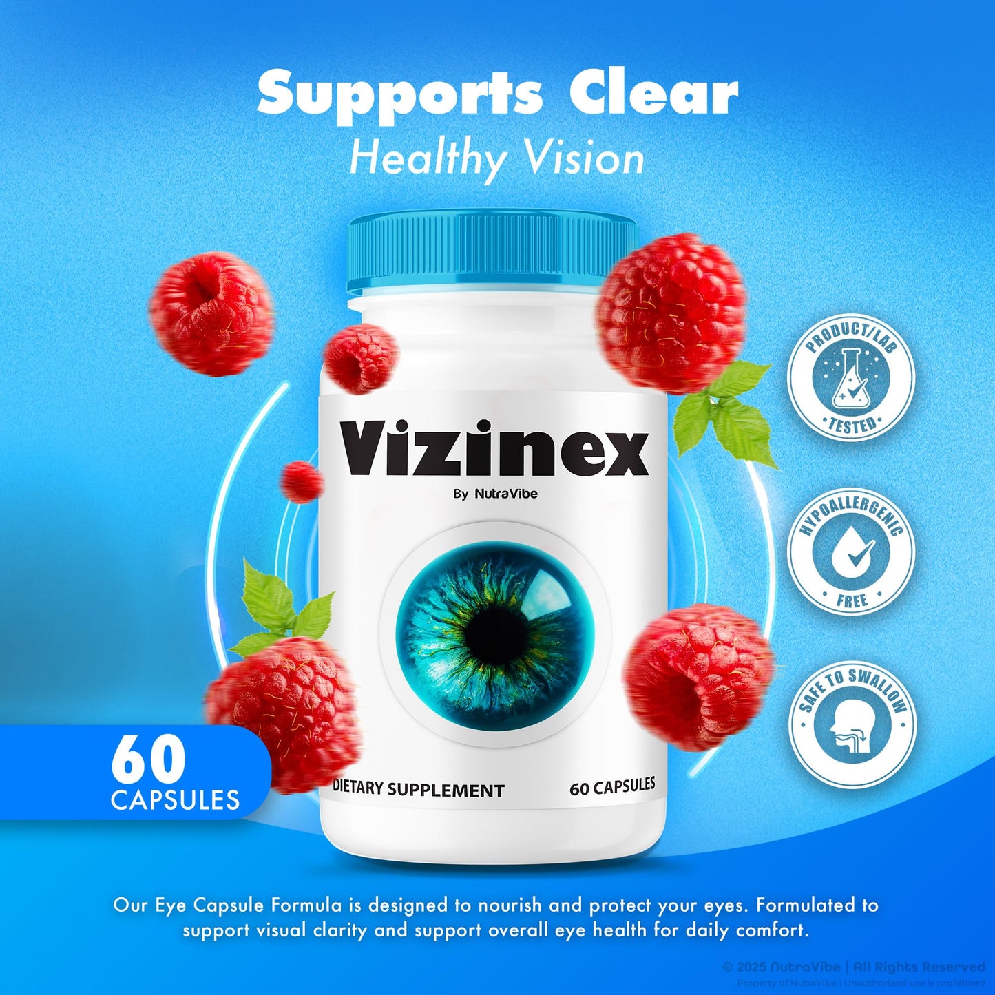 NutraVibe Vizinex Capsules, 120 Capsules