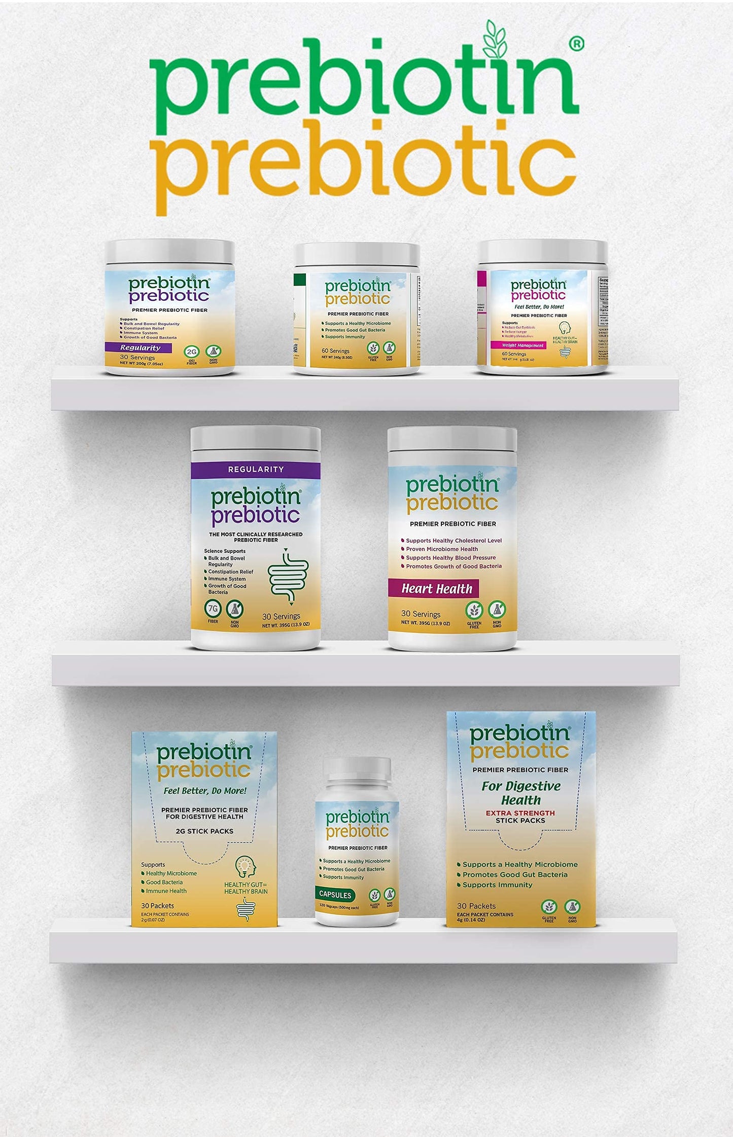 Prebiotin Prebiotic Fiber Supplement Powder 8.68 oz