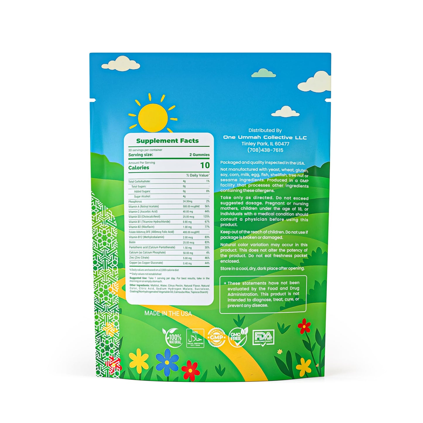 One Ummah Kids Multivitamin Gummies 60 Count