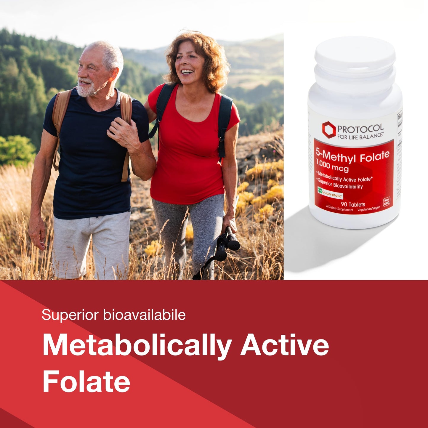 PROTOCOL FOR LIFE BALANCE 5-Methylfolate 1,000mcg Tablet, 90 Count