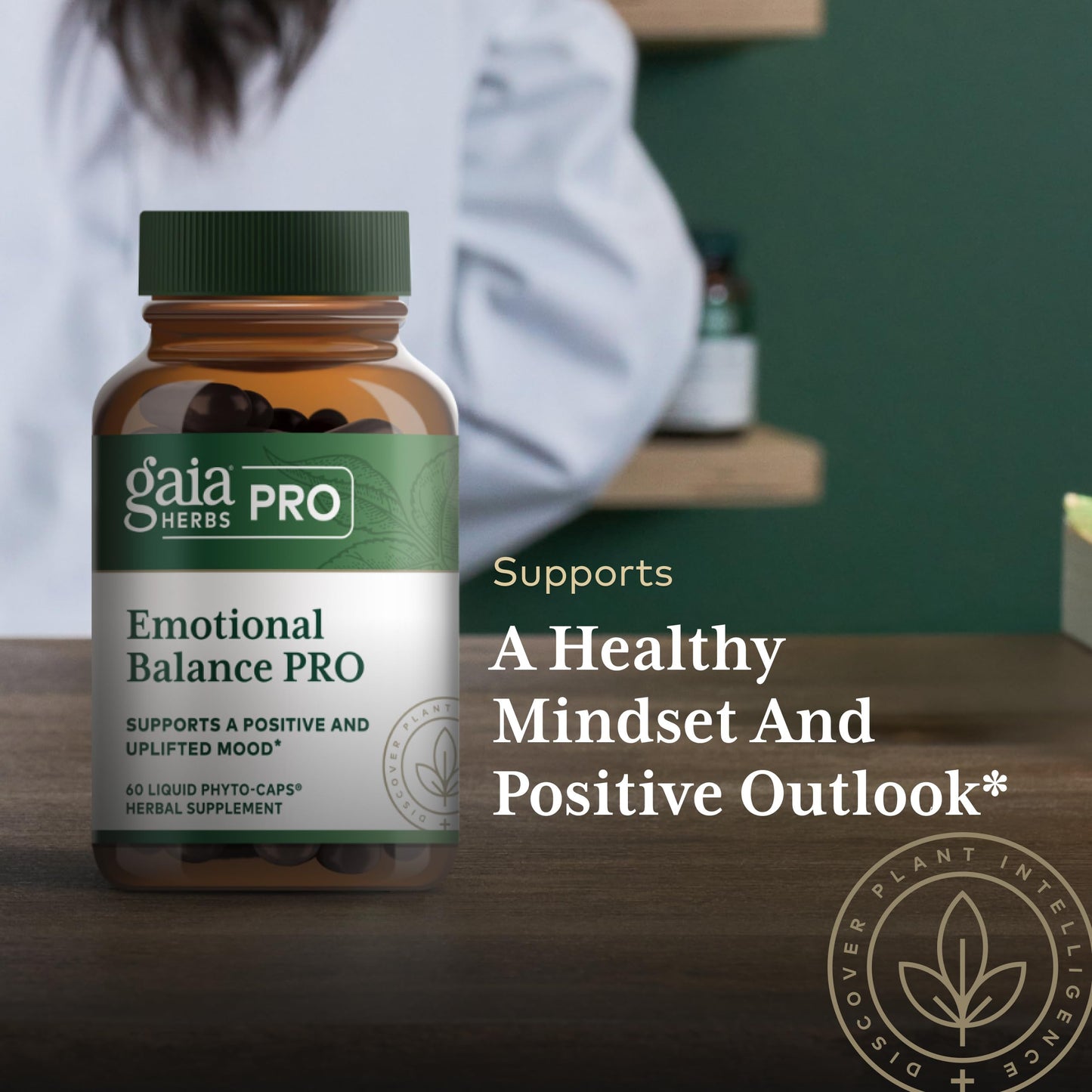 Gaia Herbs PRO Emotional Balance Capsule, 60 Count