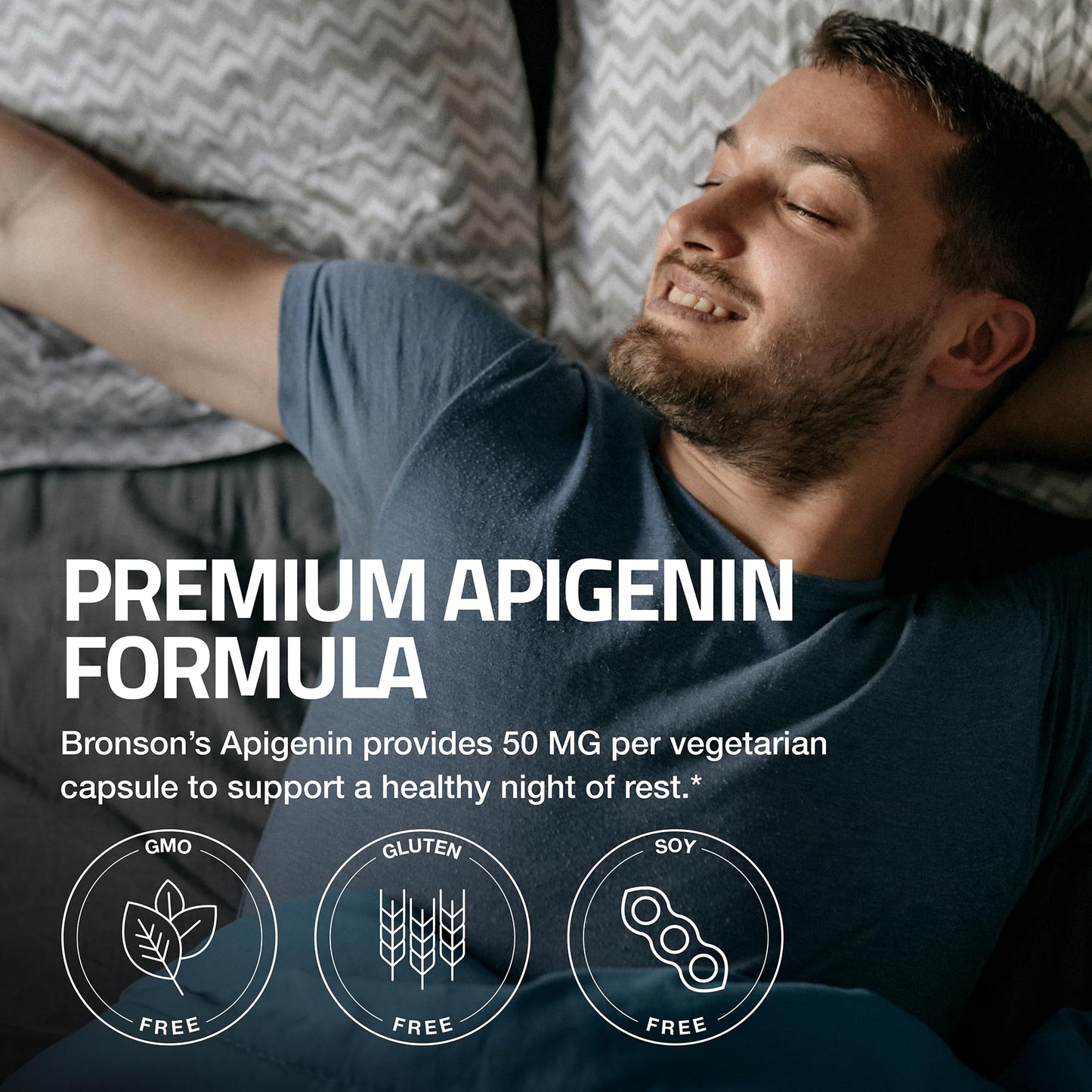 Bronson Apigenin 50mg Apium Graveolens Once Daily Formula Capsule, 180 Count