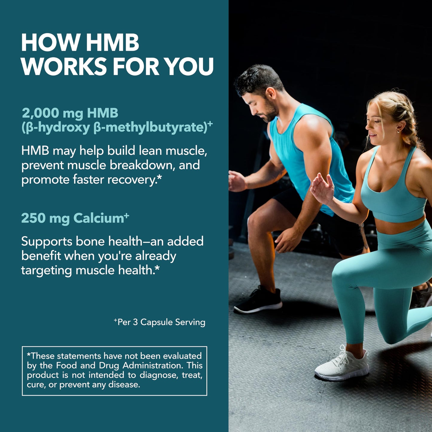 HAVASU NUTRITION HMB 2000mg Capsules, 90 Count