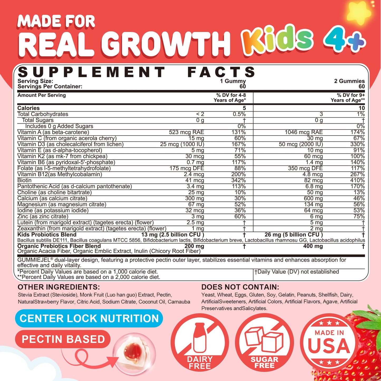 NEVISS Kids Vitamin D3 K2 Gummies & Kids Multivitamin Gummies, 180 Gummies