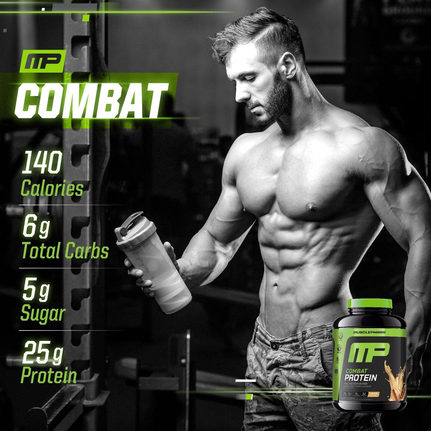 Muscle Pharm Combat Protein Powder, 68 Servings