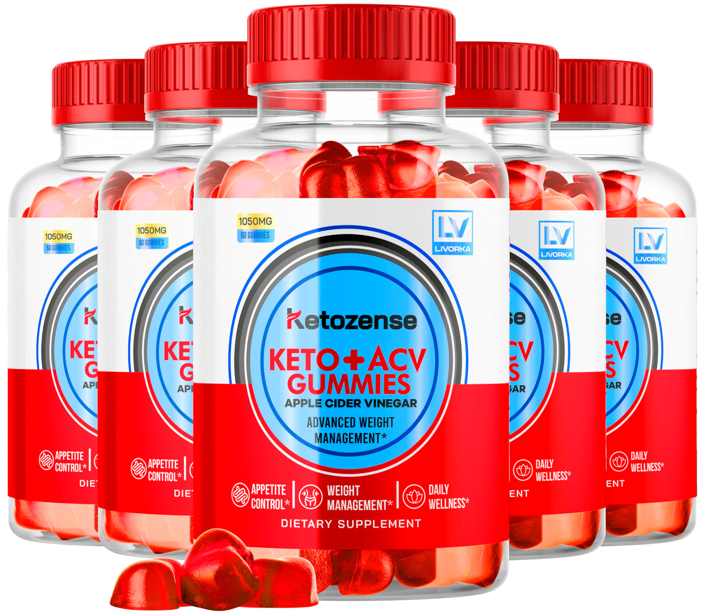 LIVORKA Ketozense ACV Gummies 300 Gummies