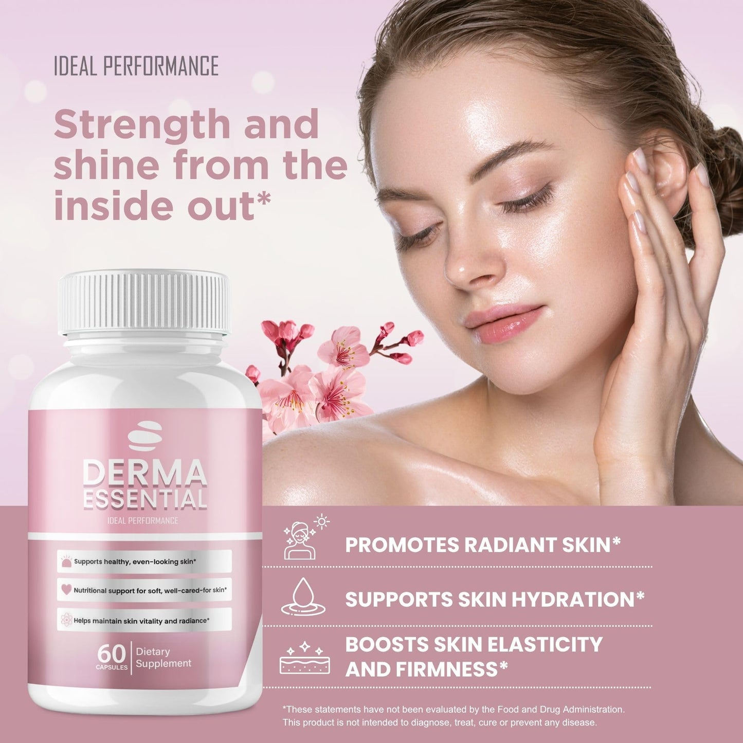 IDEAL PERFORMANCE Derma Essential Capsules, 60 Count