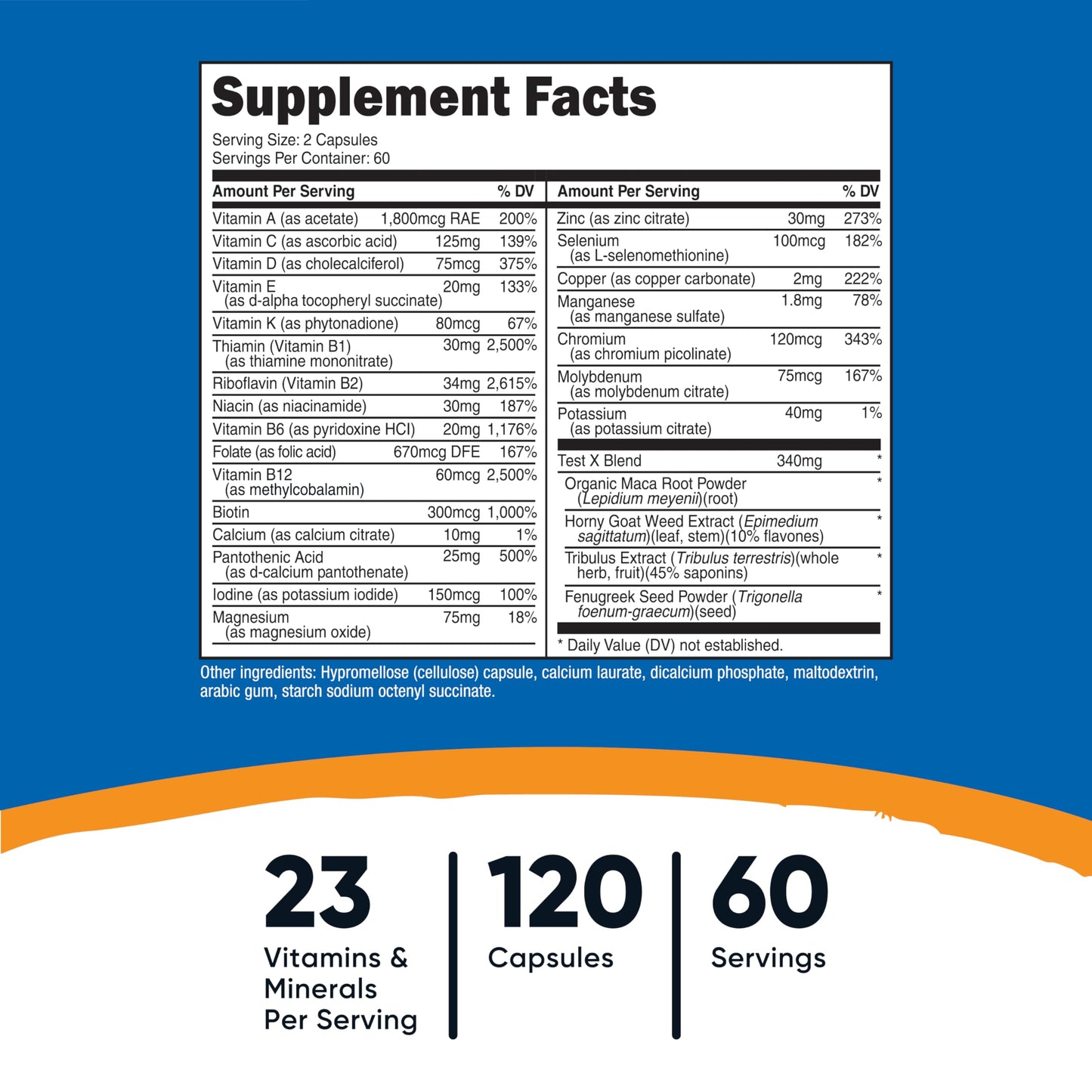 Nutricost Multivitamin for Men 120 Capsules
