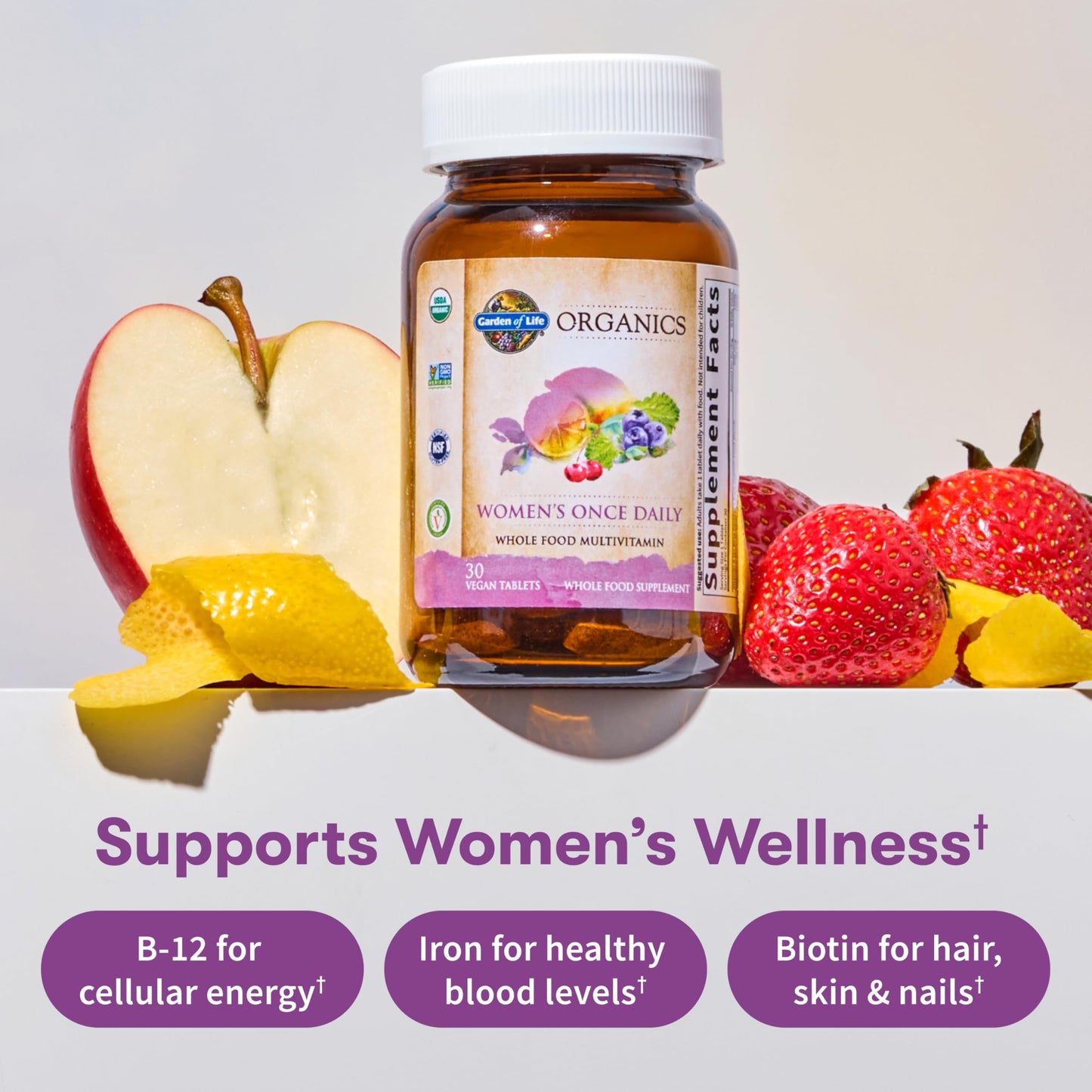 Garden of Life Organics Multivitamin for Women Tablet, 60 Tablets