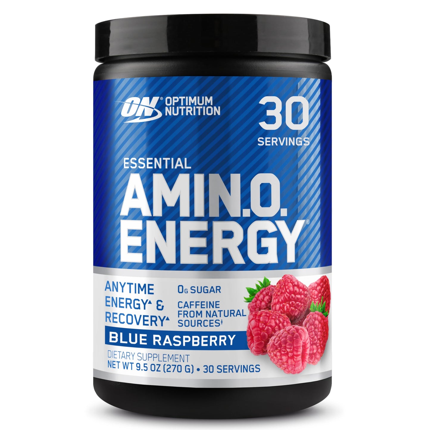 Optimum Nutrition Amino Energy Powder Blue Raspberry 9.5 oz
