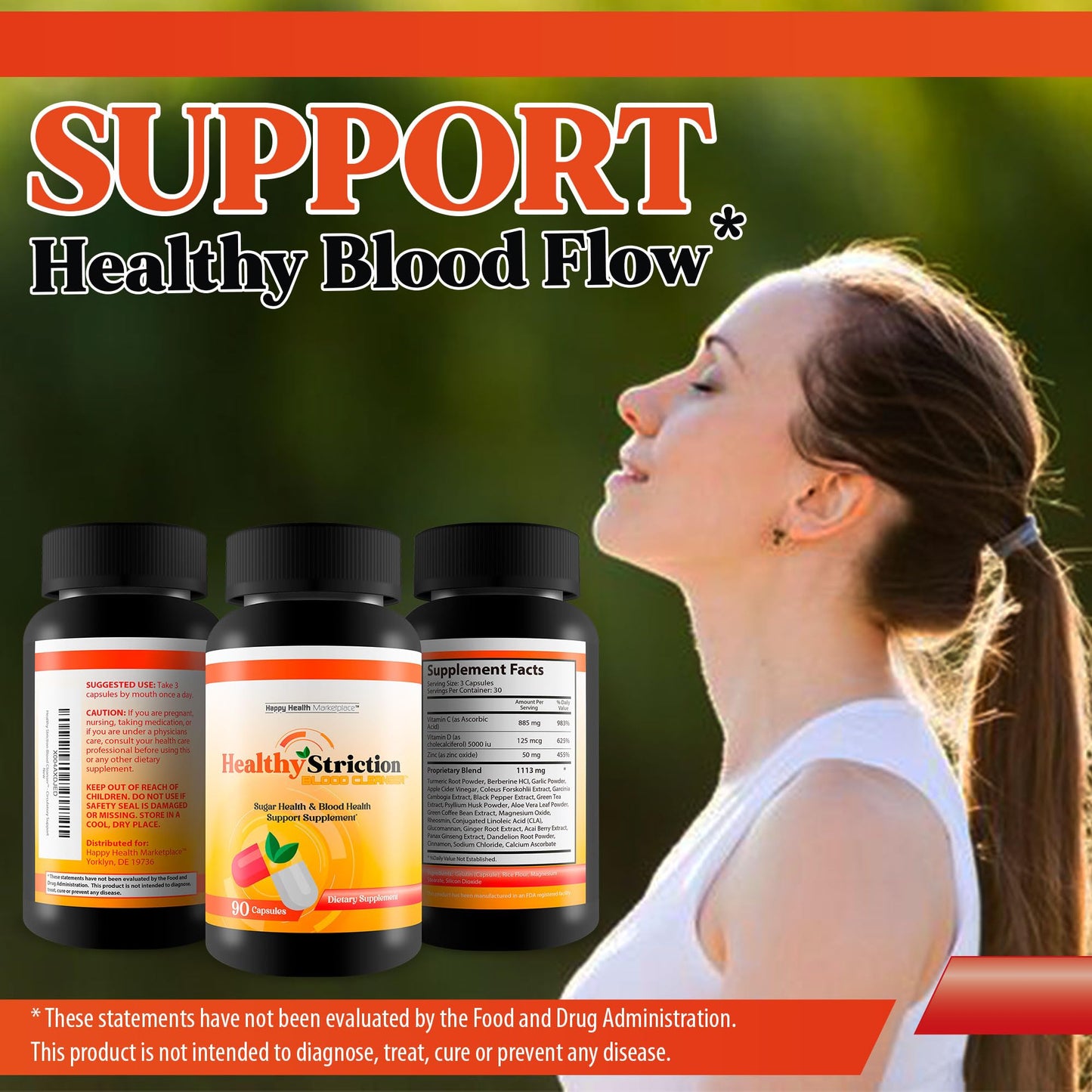 Happy Health Marketplace Healthy Striction Blood Cleanser Capsule 90 Count
