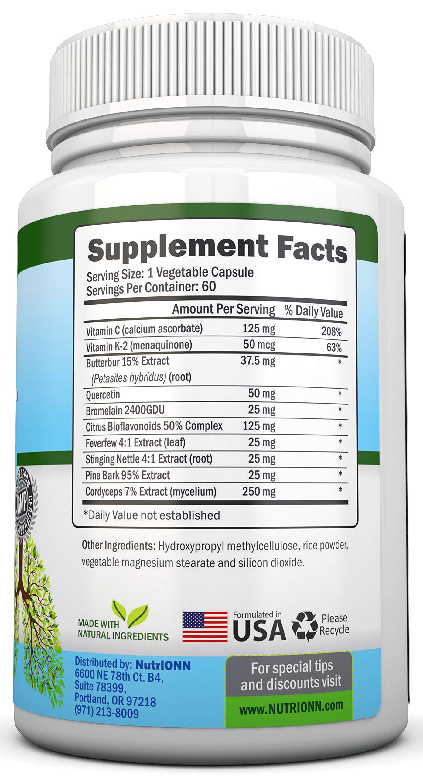 NutriONN Super Vitamin C Complex Capsules & Tablets 240 Count