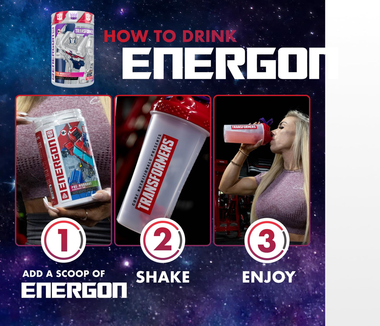 Core Nutritionals Transformers Energon Pre Workout Powder 16 Servings